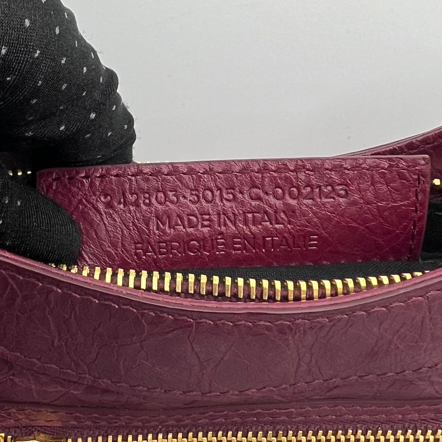 Balenciaga Prune Agneau Classic Hip Bag