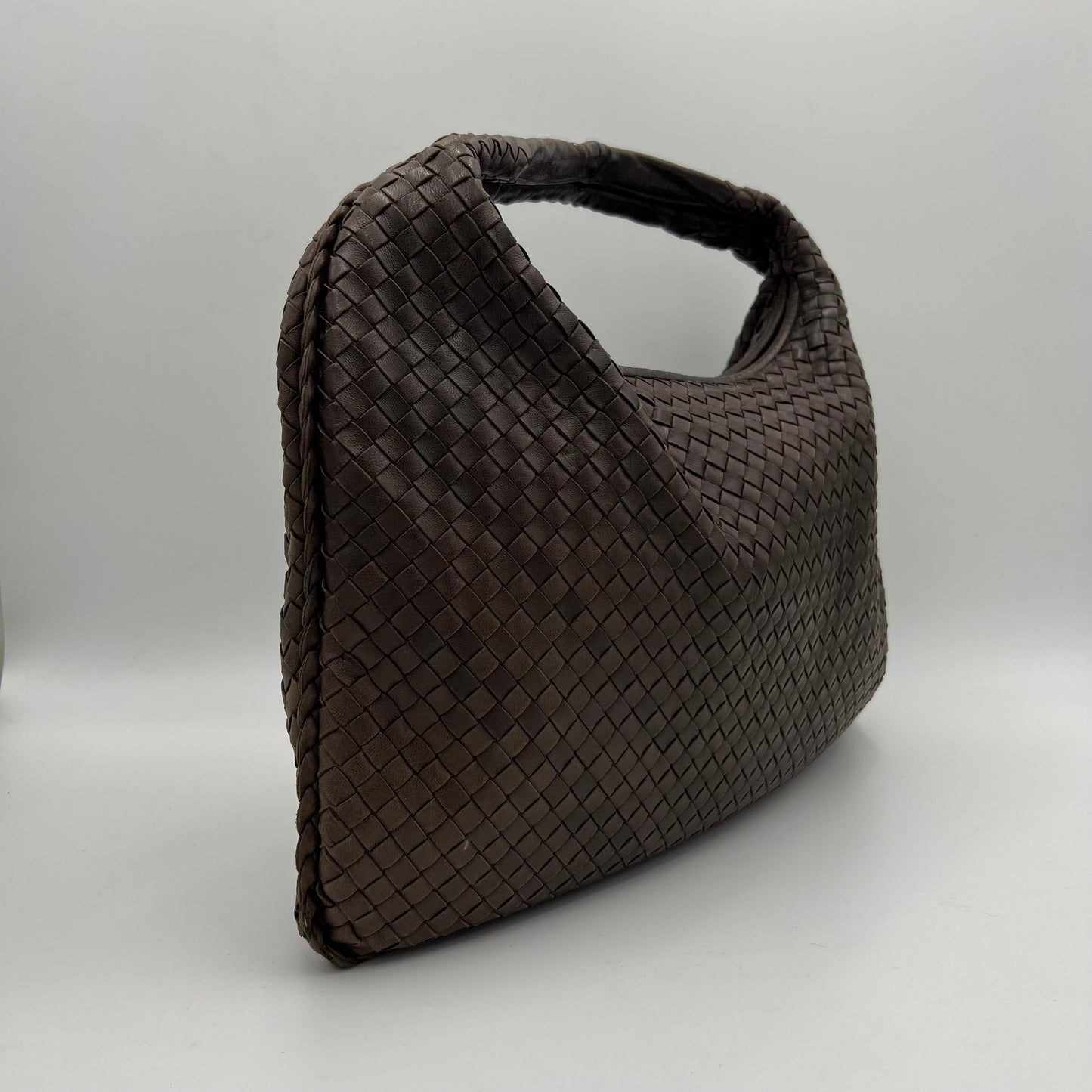 Bottega Veneta Brown Intrecciato Large Hobo Bag