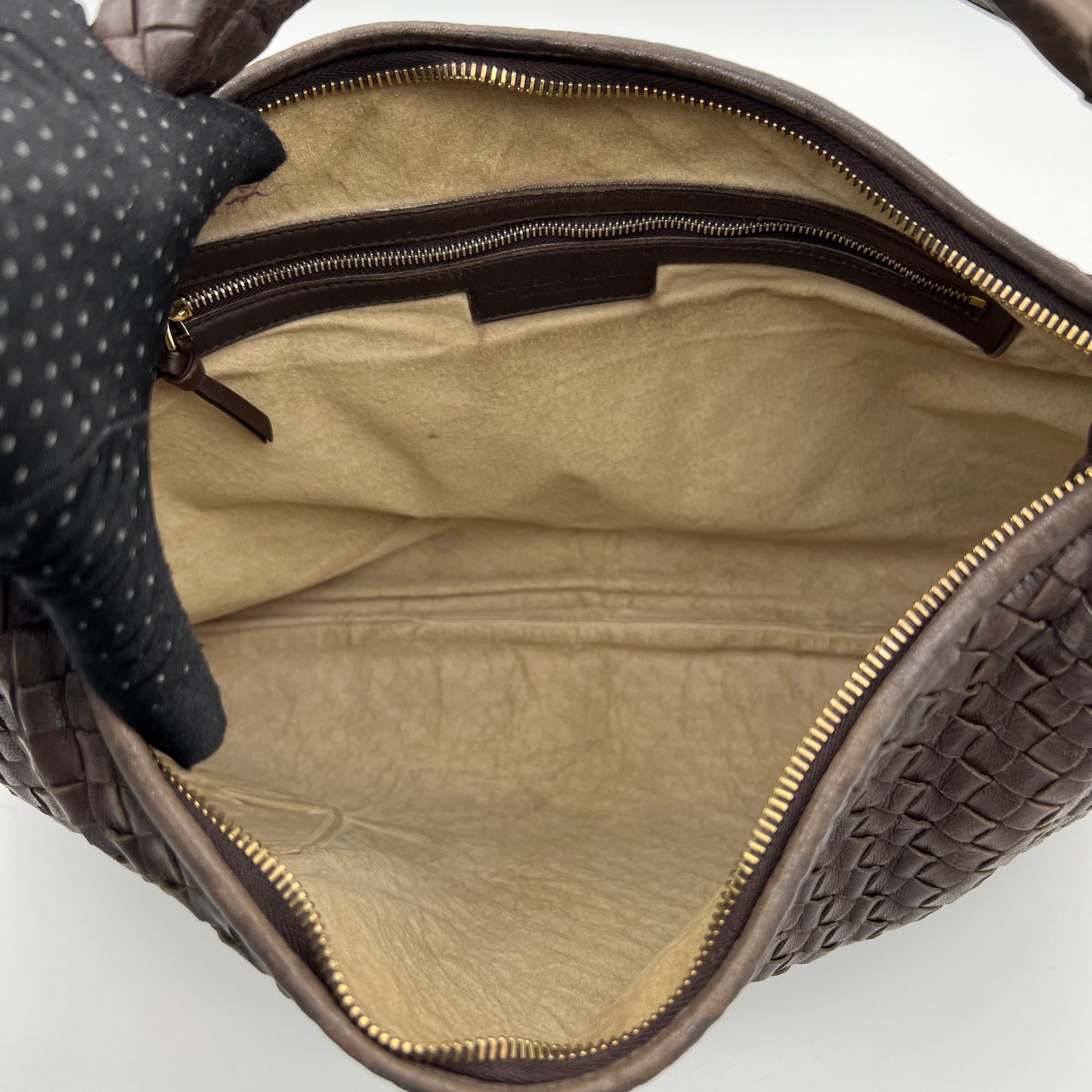 Bottega Veneta Brown Intrecciato Large Hobo Bag
