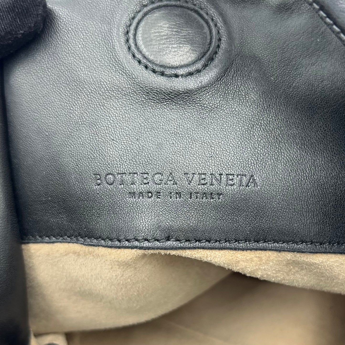 Bottega Veneta Black Intrecciato Campana Hobo Bag