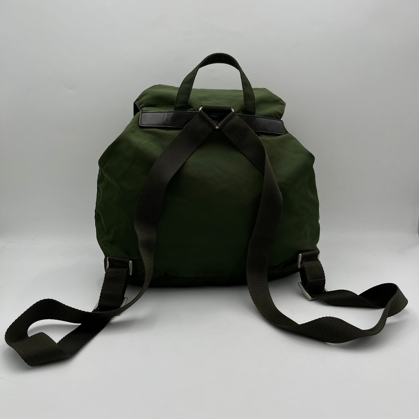 Prada Green Nylon Backpack