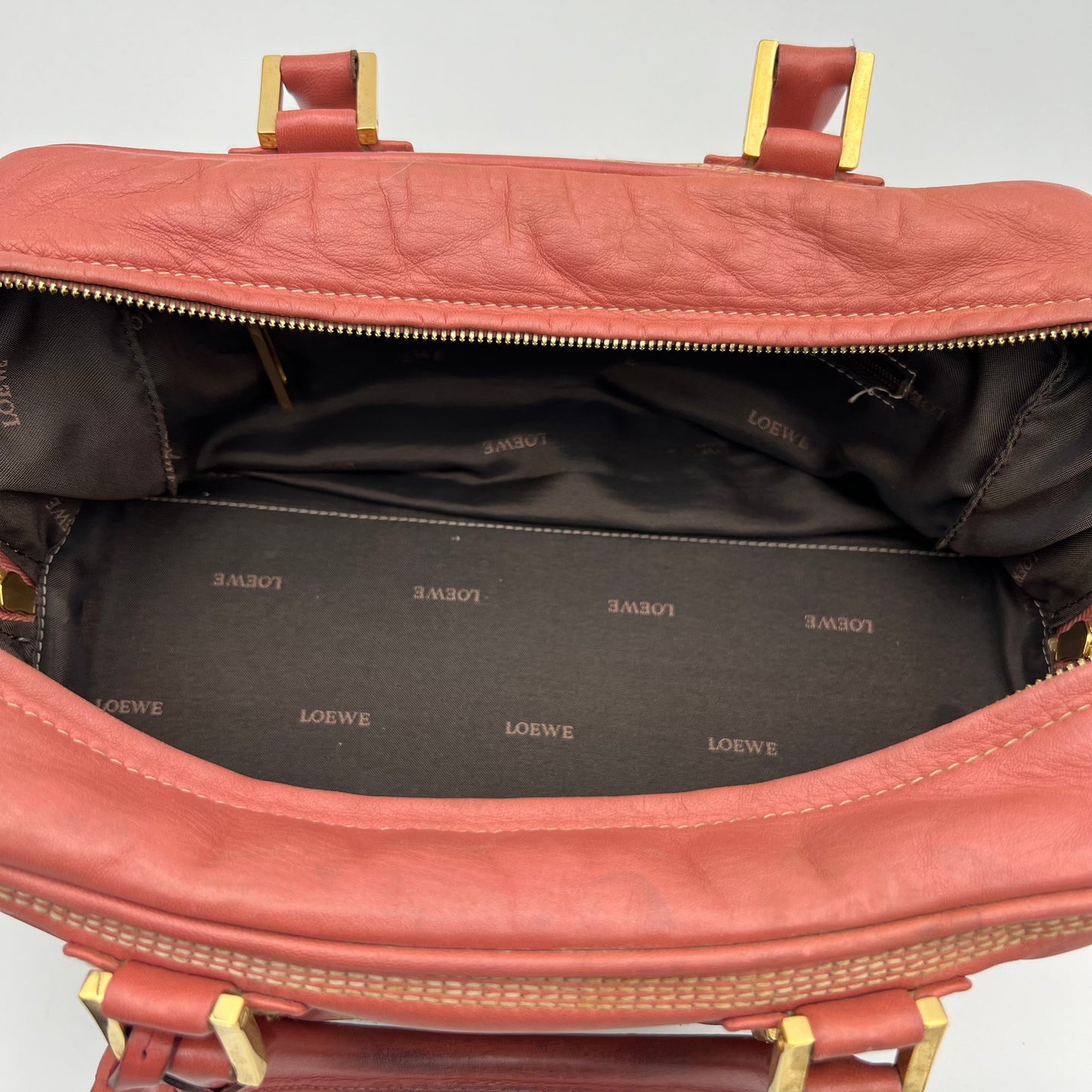 Loewe Pink Leather Amazona 28 Handbag