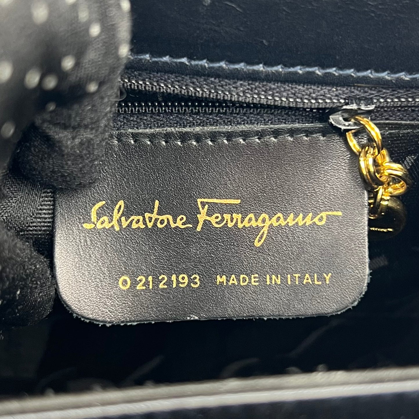 Salvatore Ferragamo Leather Ganicini Handbag