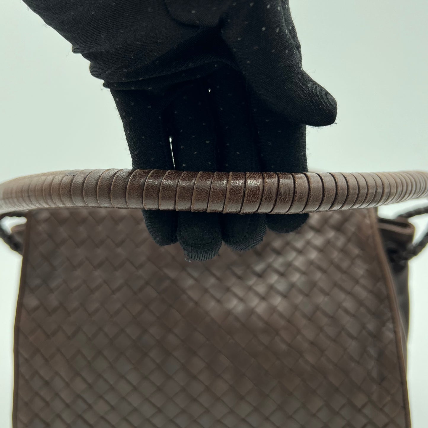 Bottega Veneta Brown Intrecciato Shoulder Bag