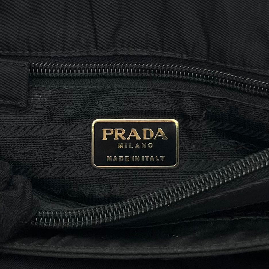Prada Black Nylon Tote Bag