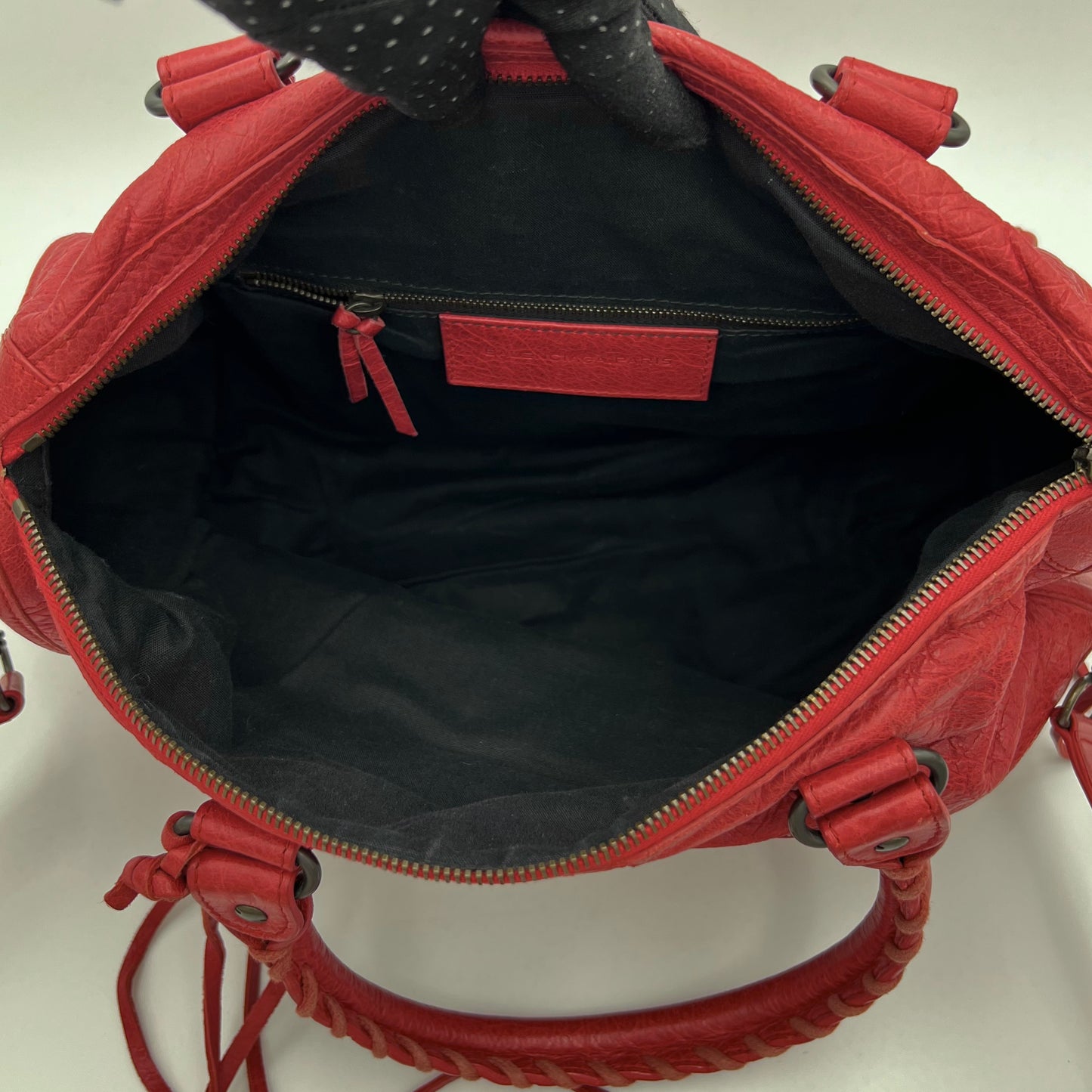 Balenciaga Red Classic City Bag