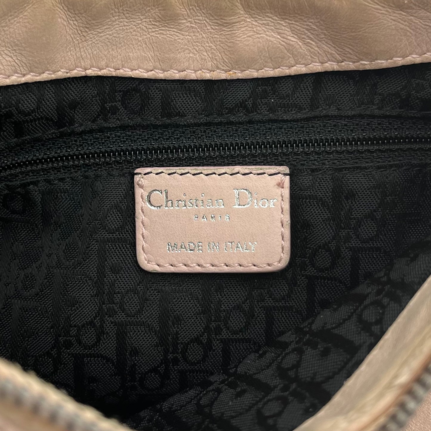 Christian Dior Pink Cannage Lambskin Leather Shoulder Bag