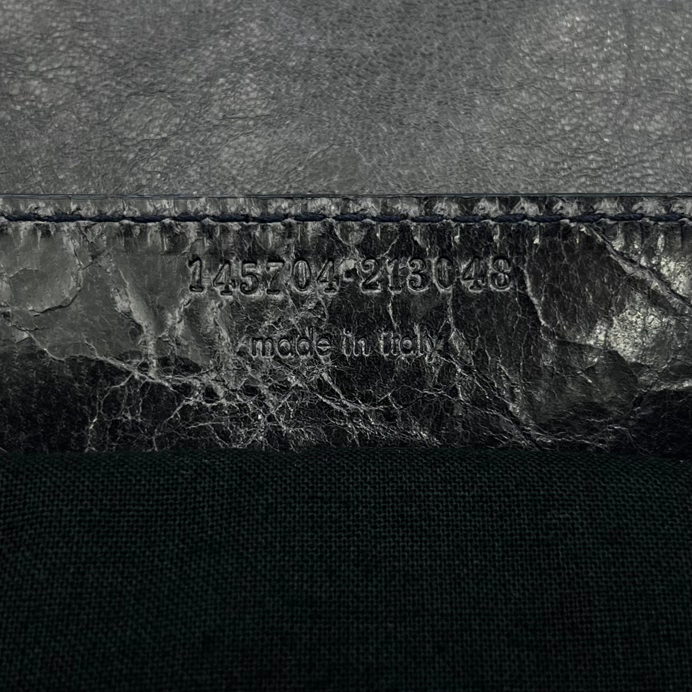 Balenciaga Black Lambskin Leather Large Sunday Tote