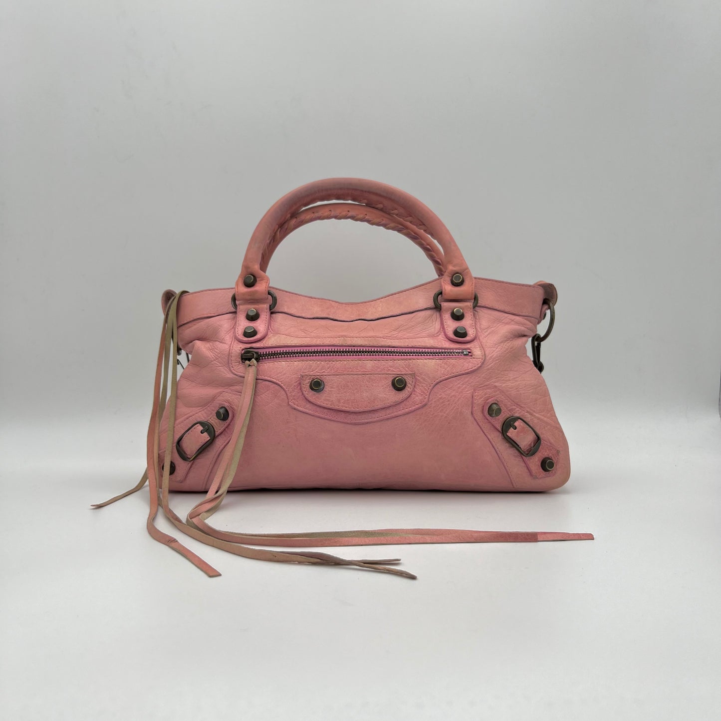 Balenciaga Pink Leather Classic The First City Bag