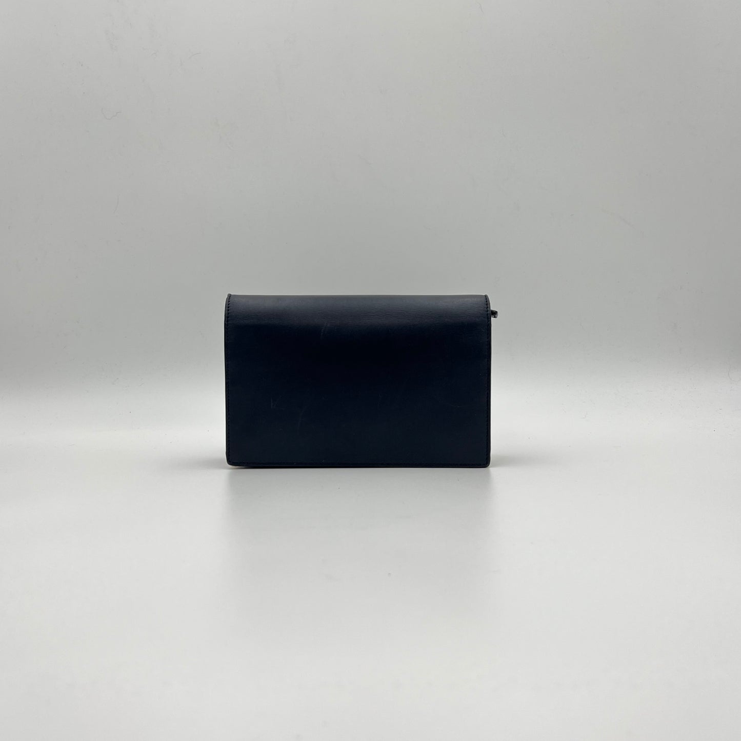 YSL Navy Blue Smooth Calfskin Small Kate Tassel Chain Bag w/ dust bag