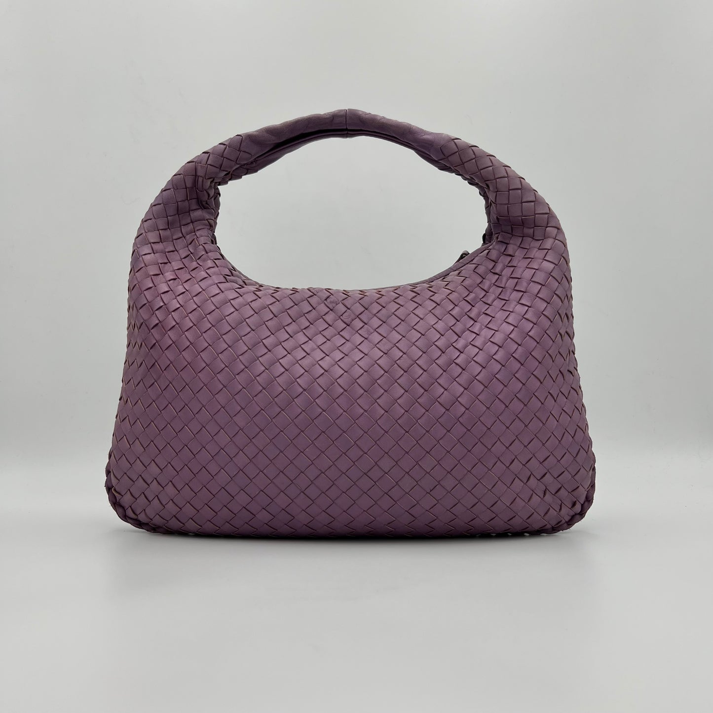 Bottega Veneta Purple Intrecciato Hobo Bag