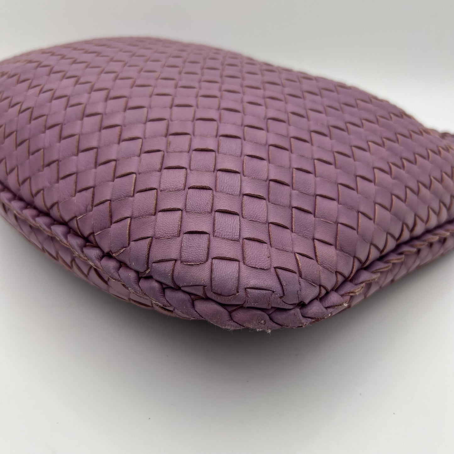 Bottega Veneta Purple Intrecciato Hobo Bag
