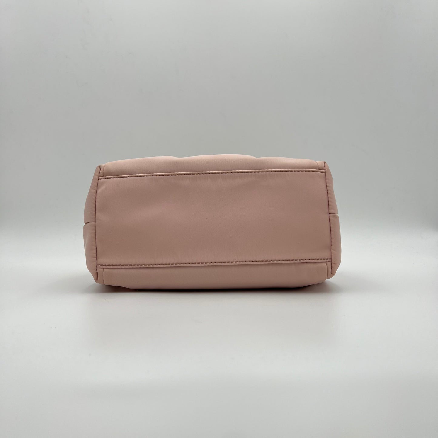 Salvatore Ferragamo Pink Nylon and Yellow Leather Vara Two-Way Bag