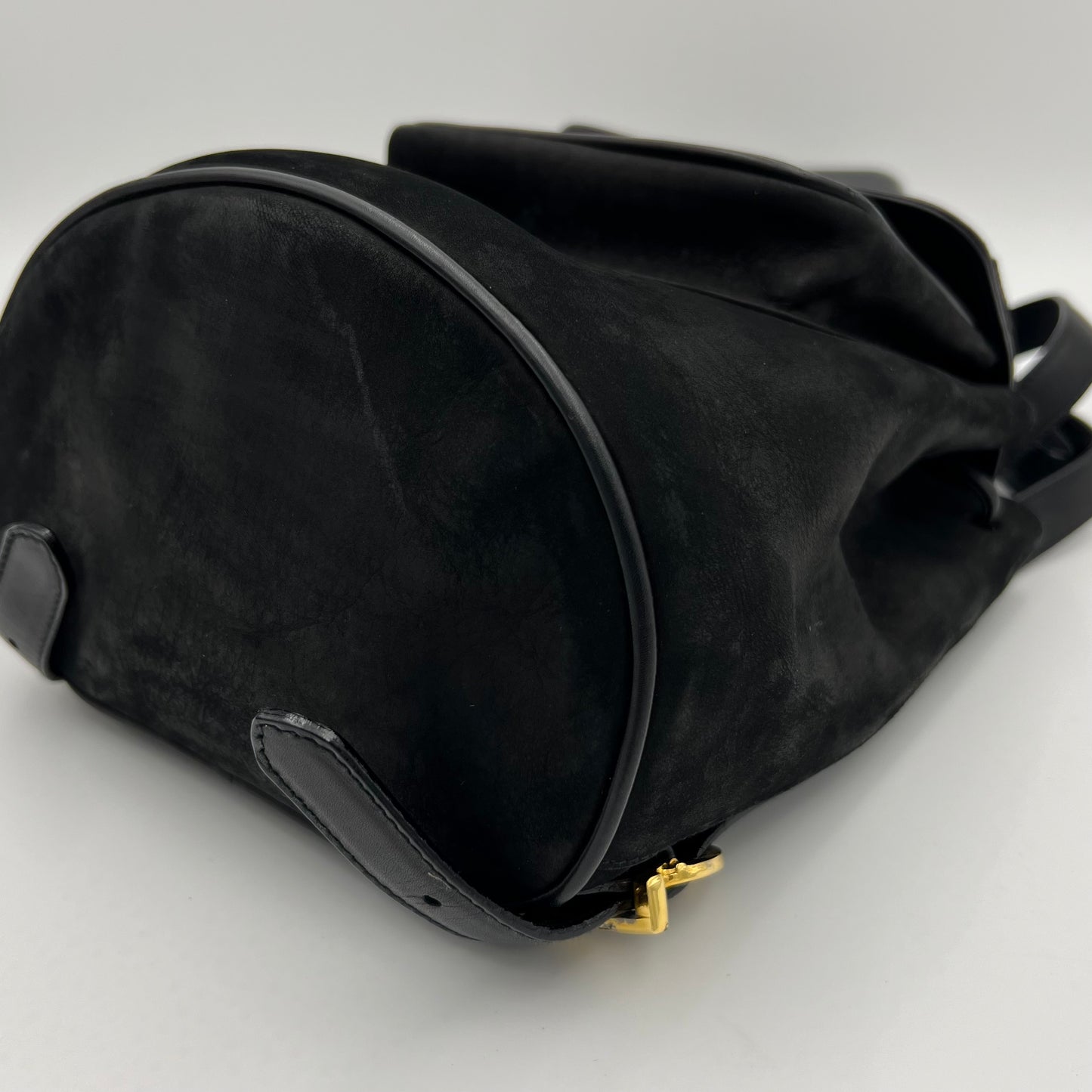 Salvatore Ferragamo Black Vara Nubuck Backpack