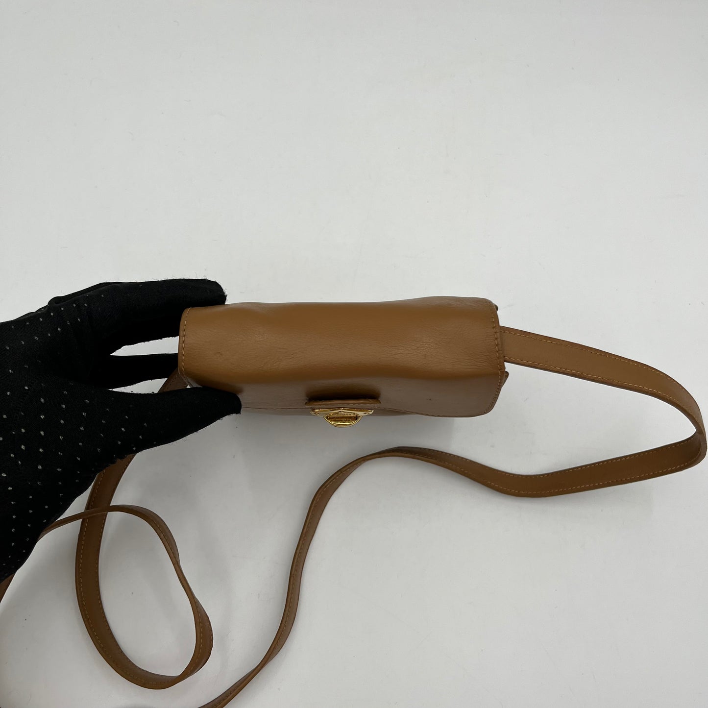 Prada Tan Leather Crossbody