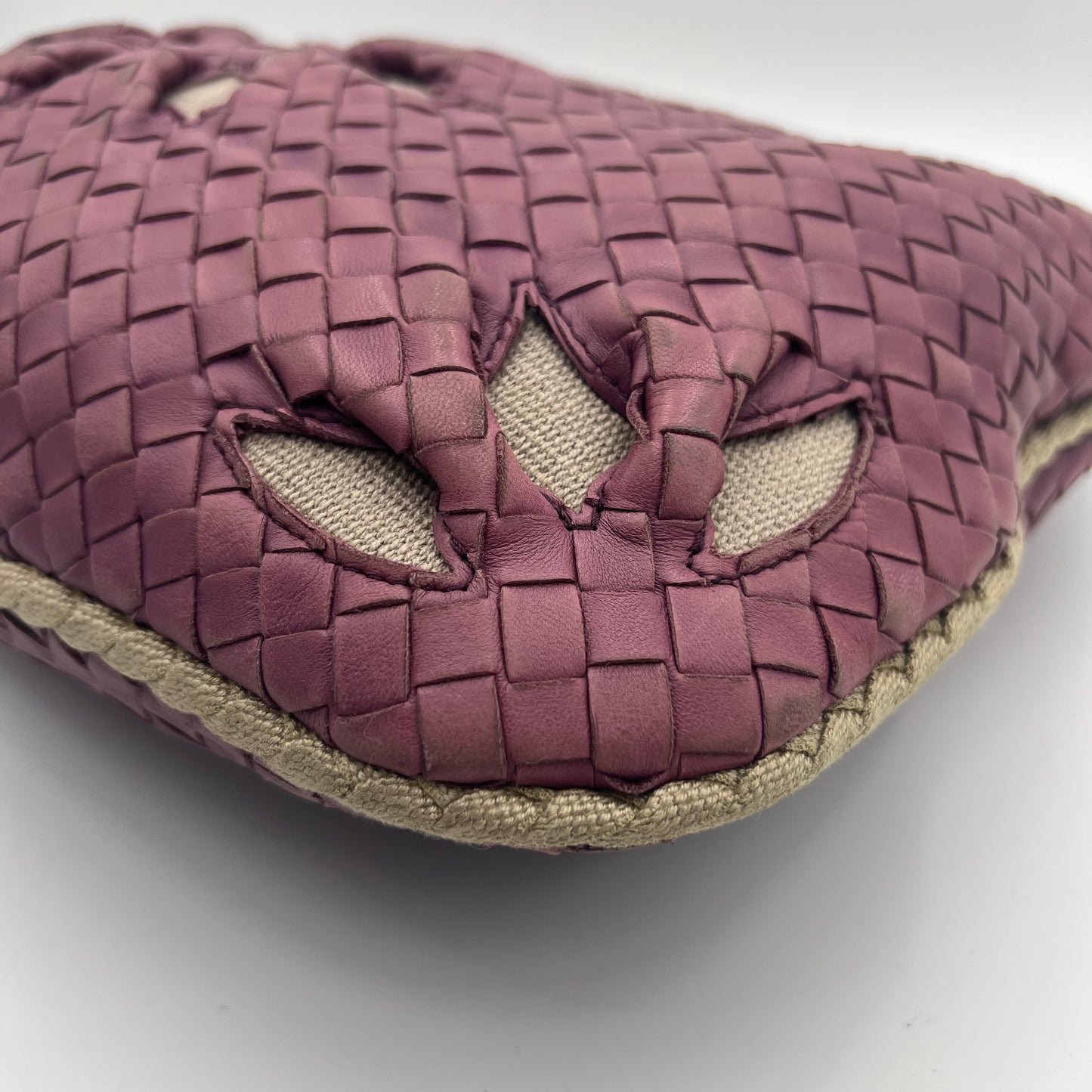 Bottega Veneta Purple Nappa Intrecciato Flower Hobo Bag