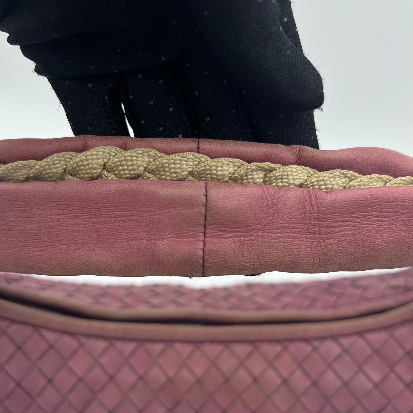 Bottega Veneta Purple Nappa Intrecciato Flower Hobo Bag