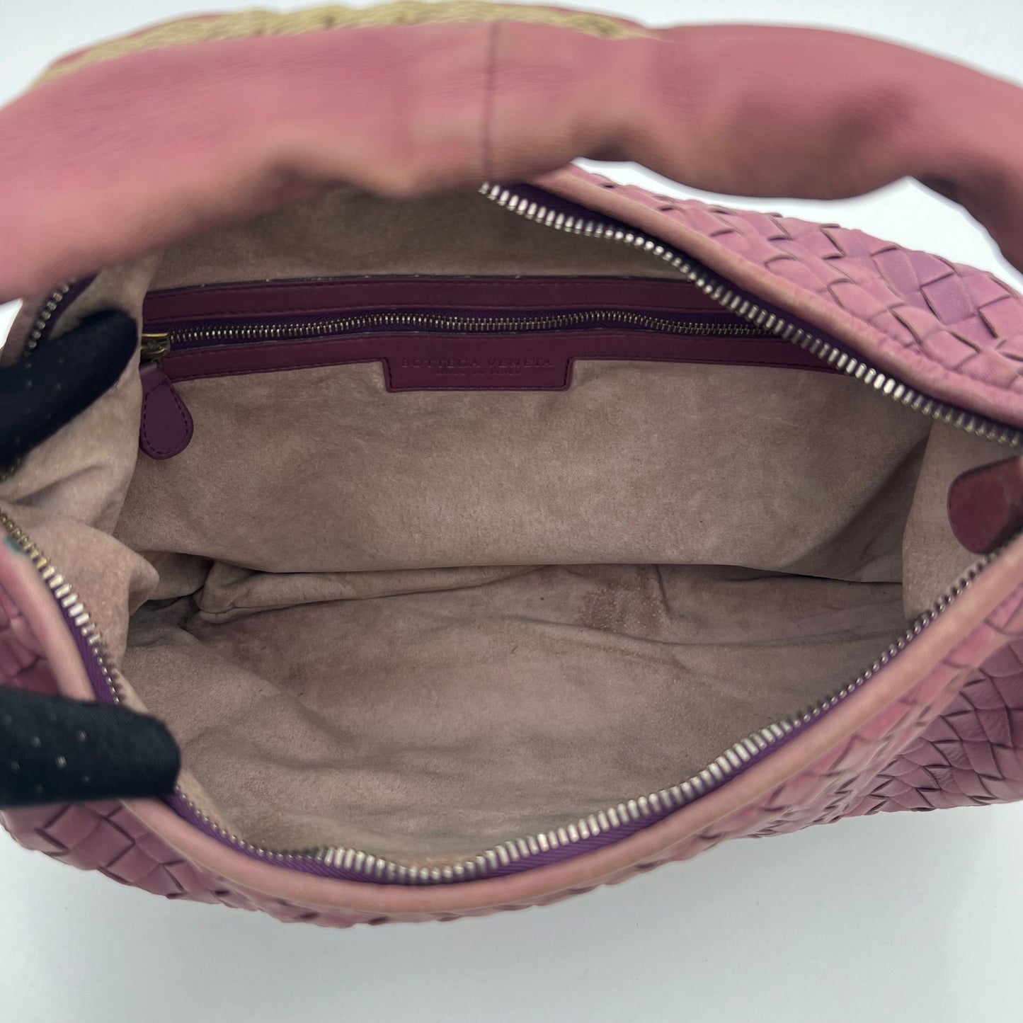 Bottega Veneta Purple Nappa Intrecciato Flower Hobo Bag