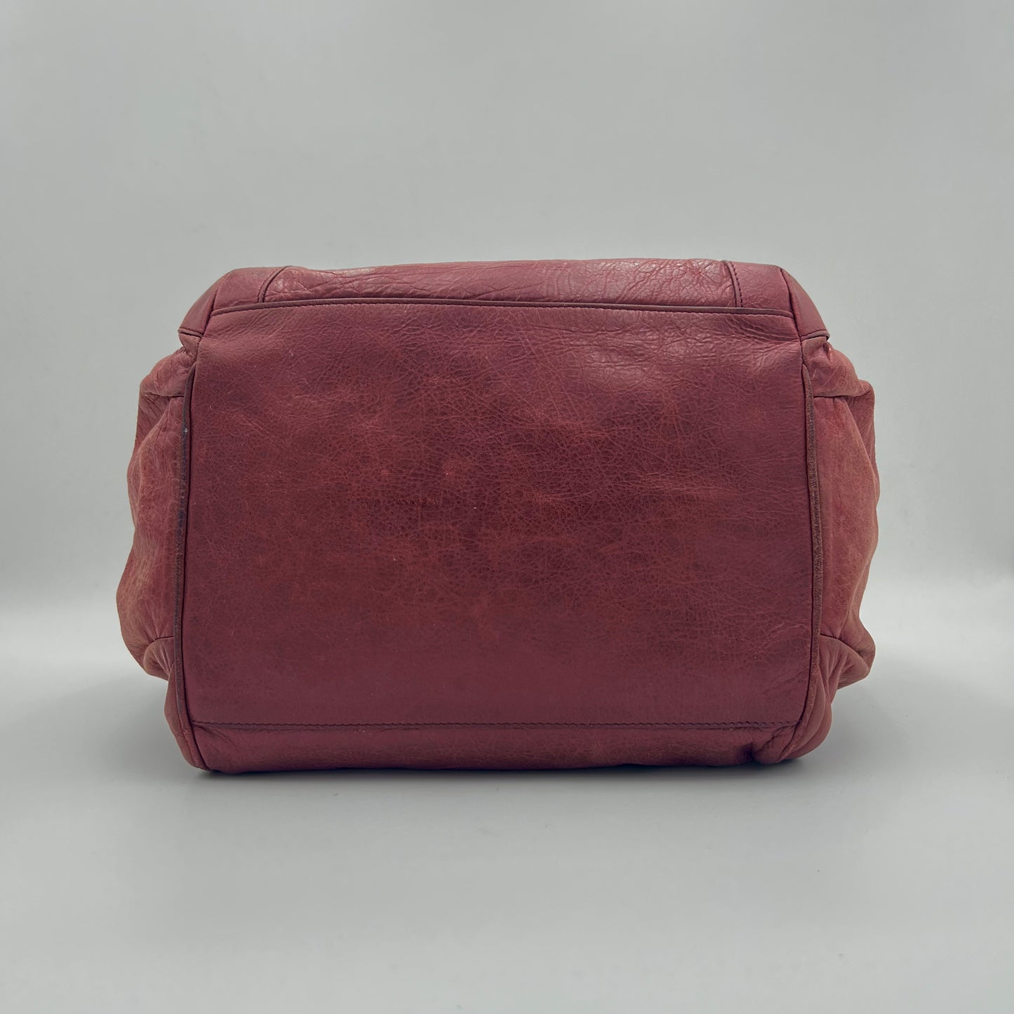Balenciaga Raspberry Leather The City Tote Handbag