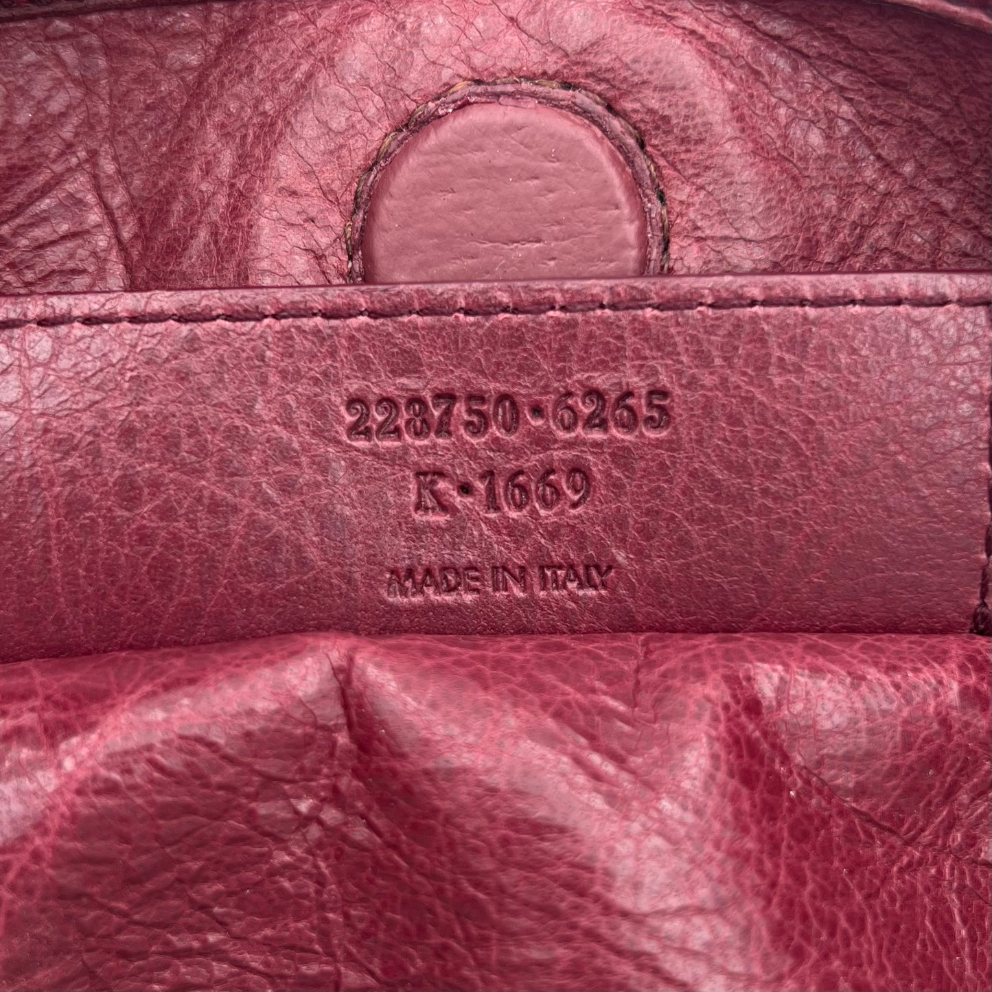 Balenciaga Raspberry Leather The City Tote Handbag