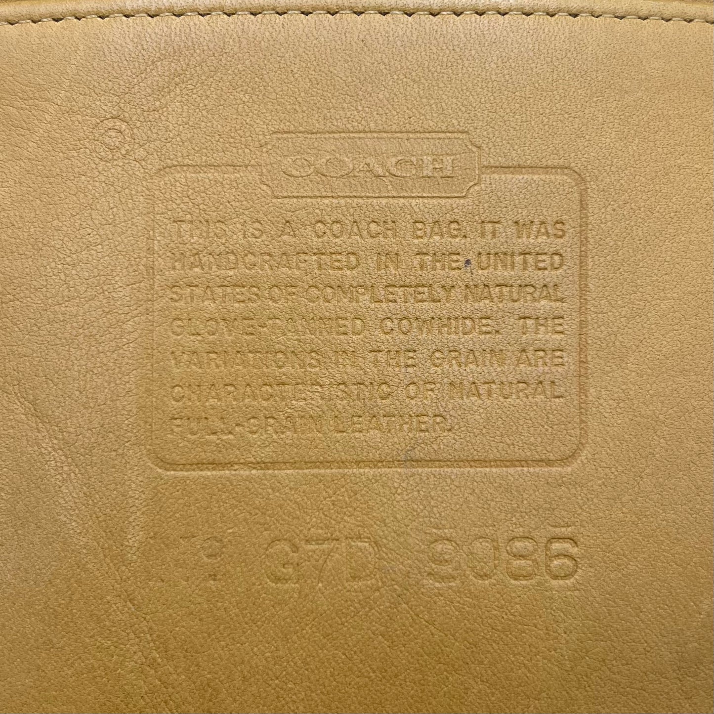 Coach Yellow Leather 9085 Hobo Tote Shoulder Bag