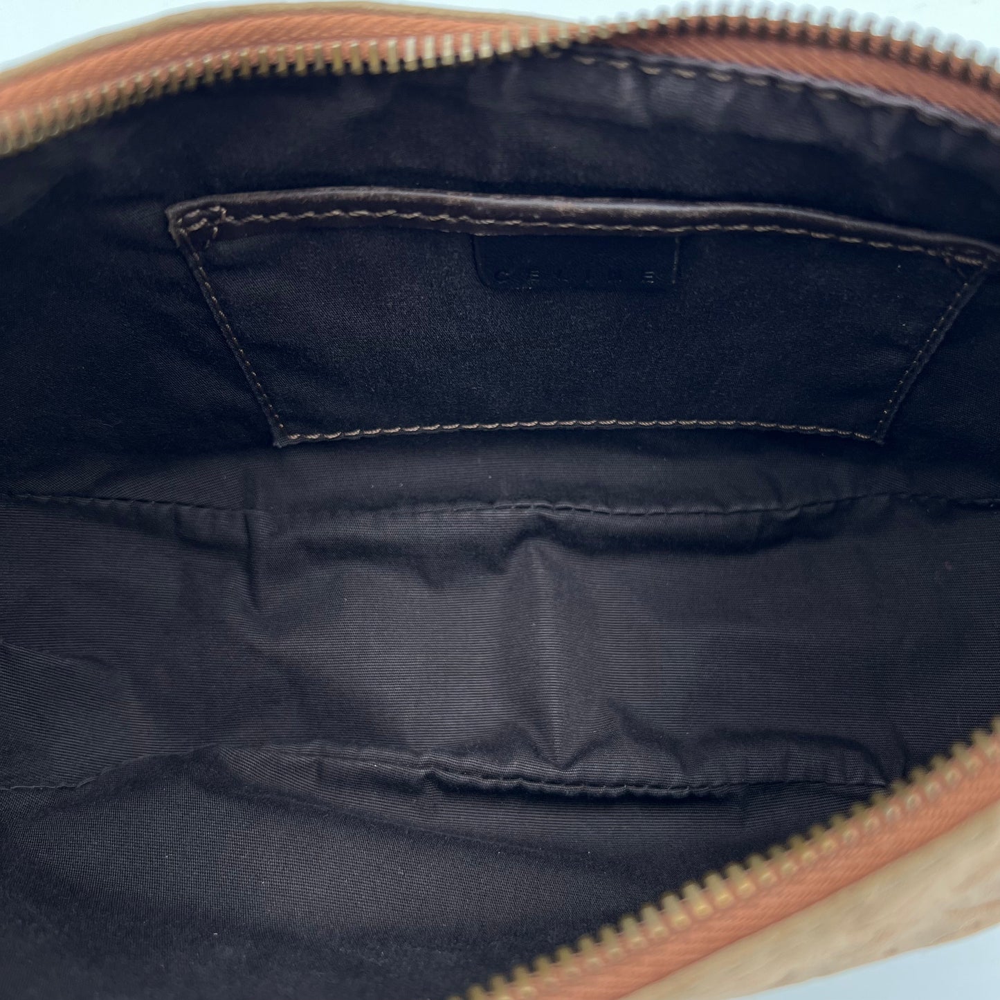 Celine Paris Beige C Macadam Suede Ava Hobo Baguette