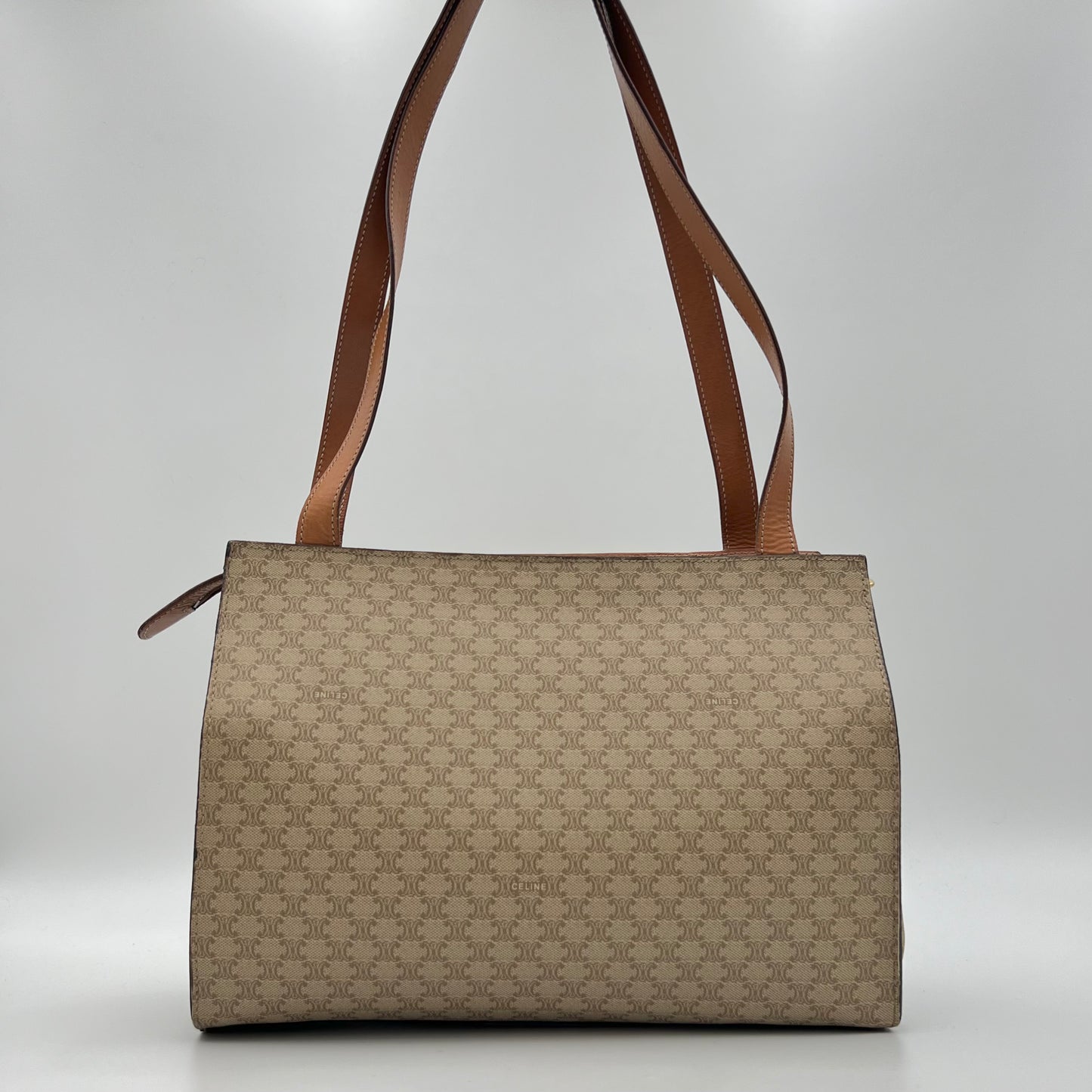 Celine Paris Macadam PVC Long Strap Tote Bag