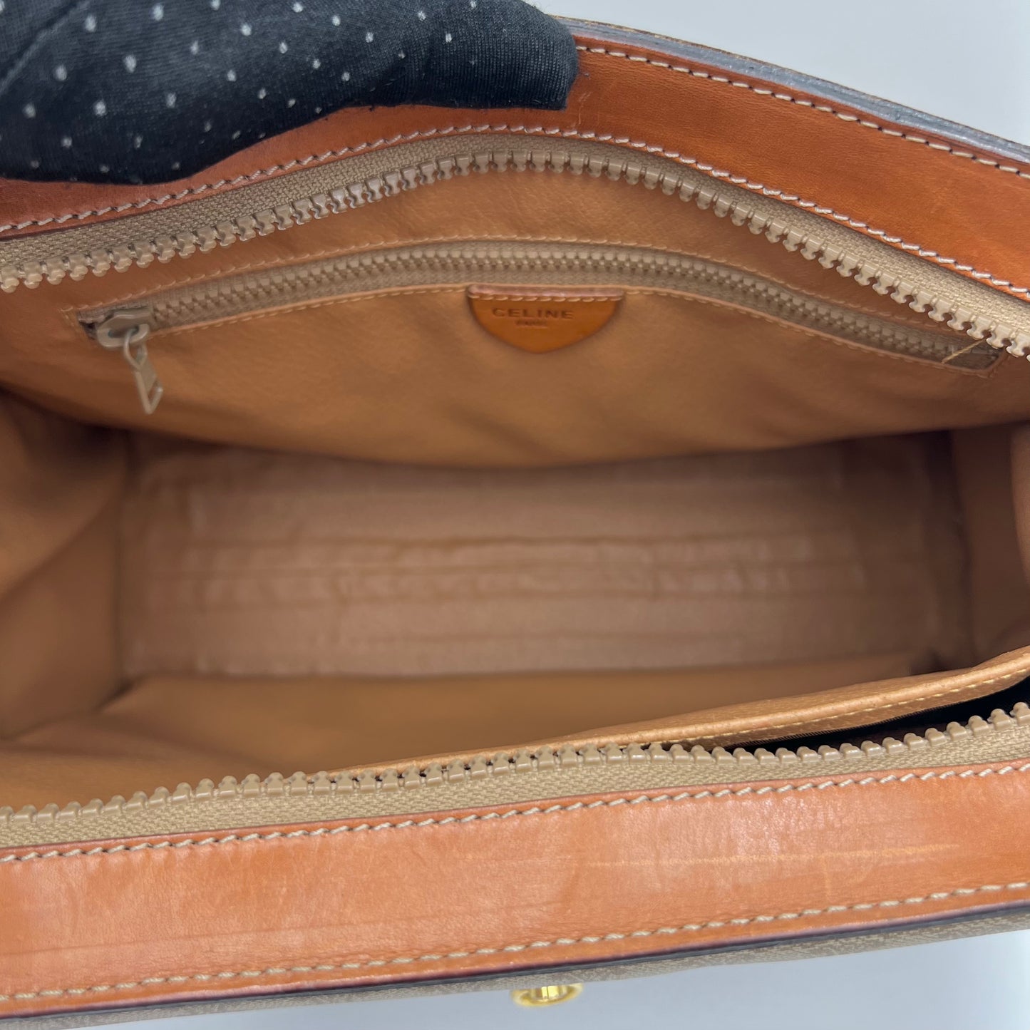 Celine Paris Macadam PVC Long Strap Tote Bag