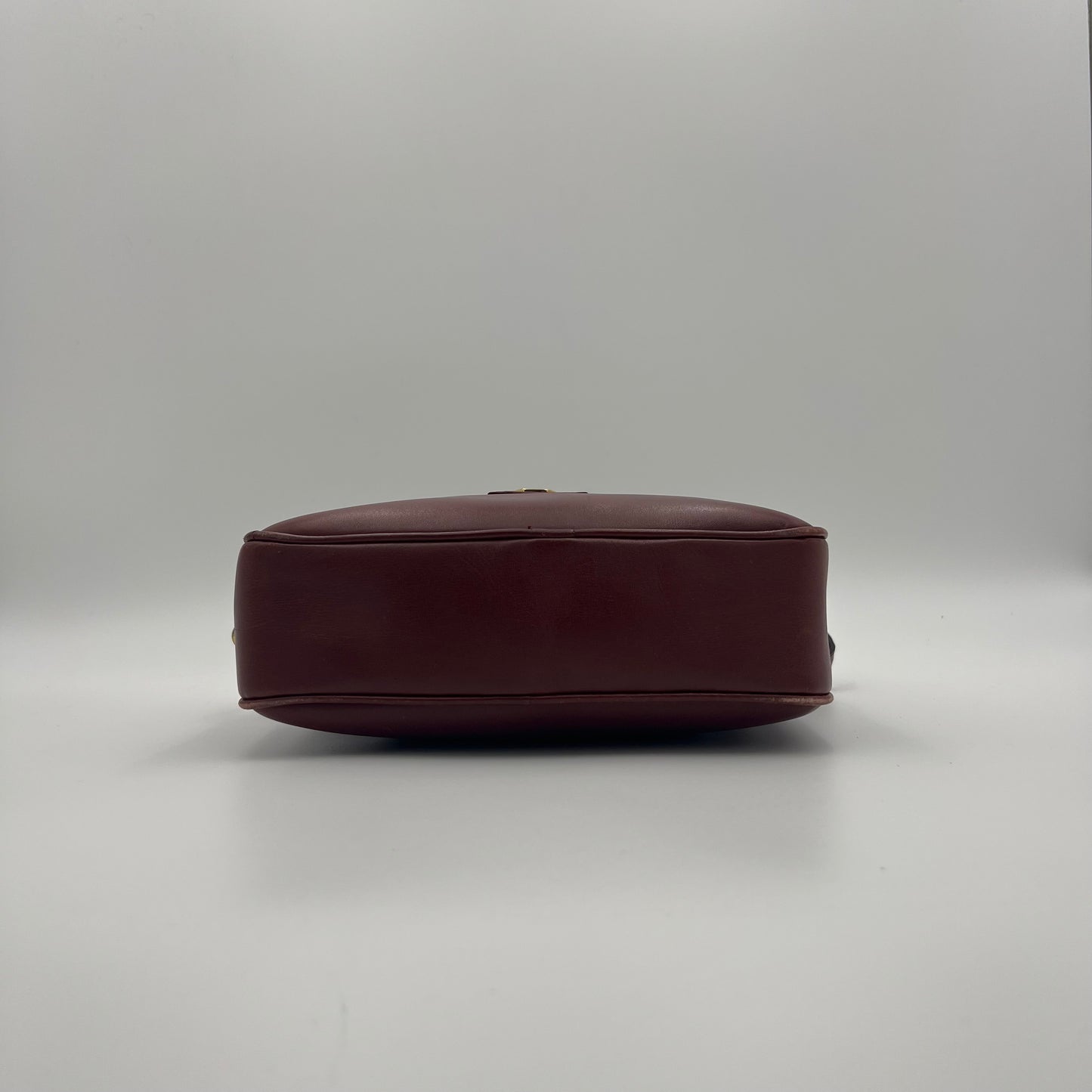Celine Paris Burgundy Leather Horse Carriage Camera Crossbody