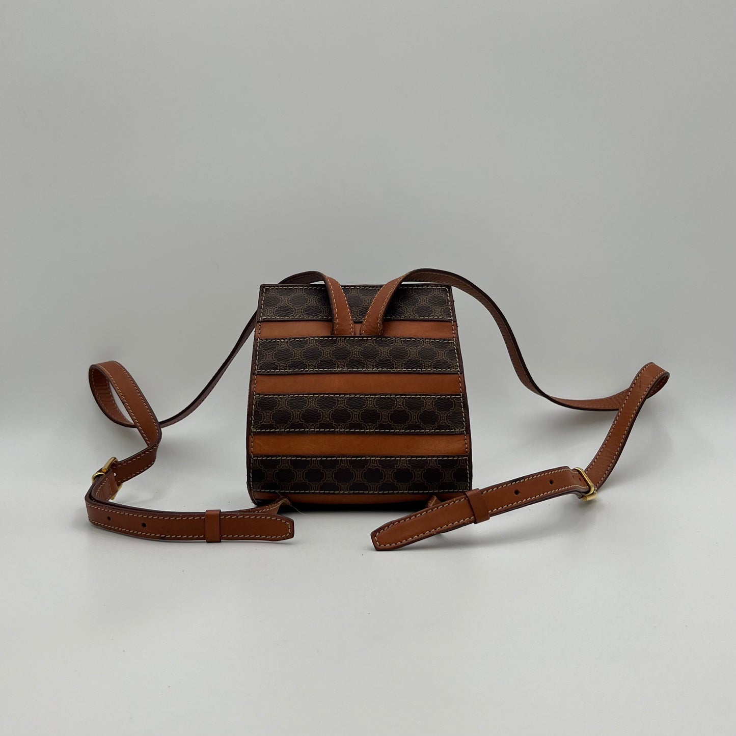Celine Paris Macadam Stripes Mini Backpack