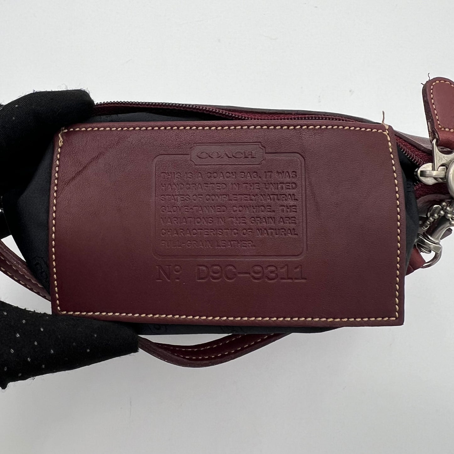 Coach Burgundy Leather 9311 Pochette