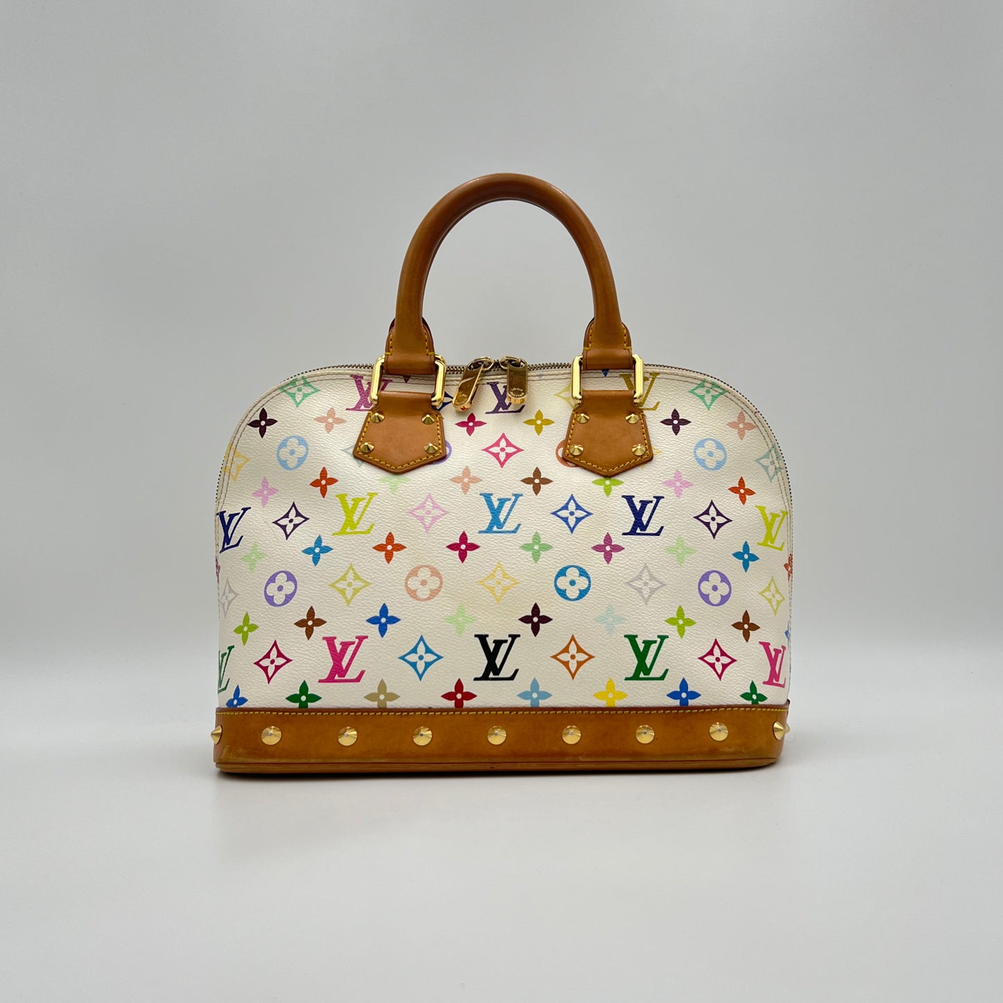 LV Takashi Murakami White Multicolor Alma PM