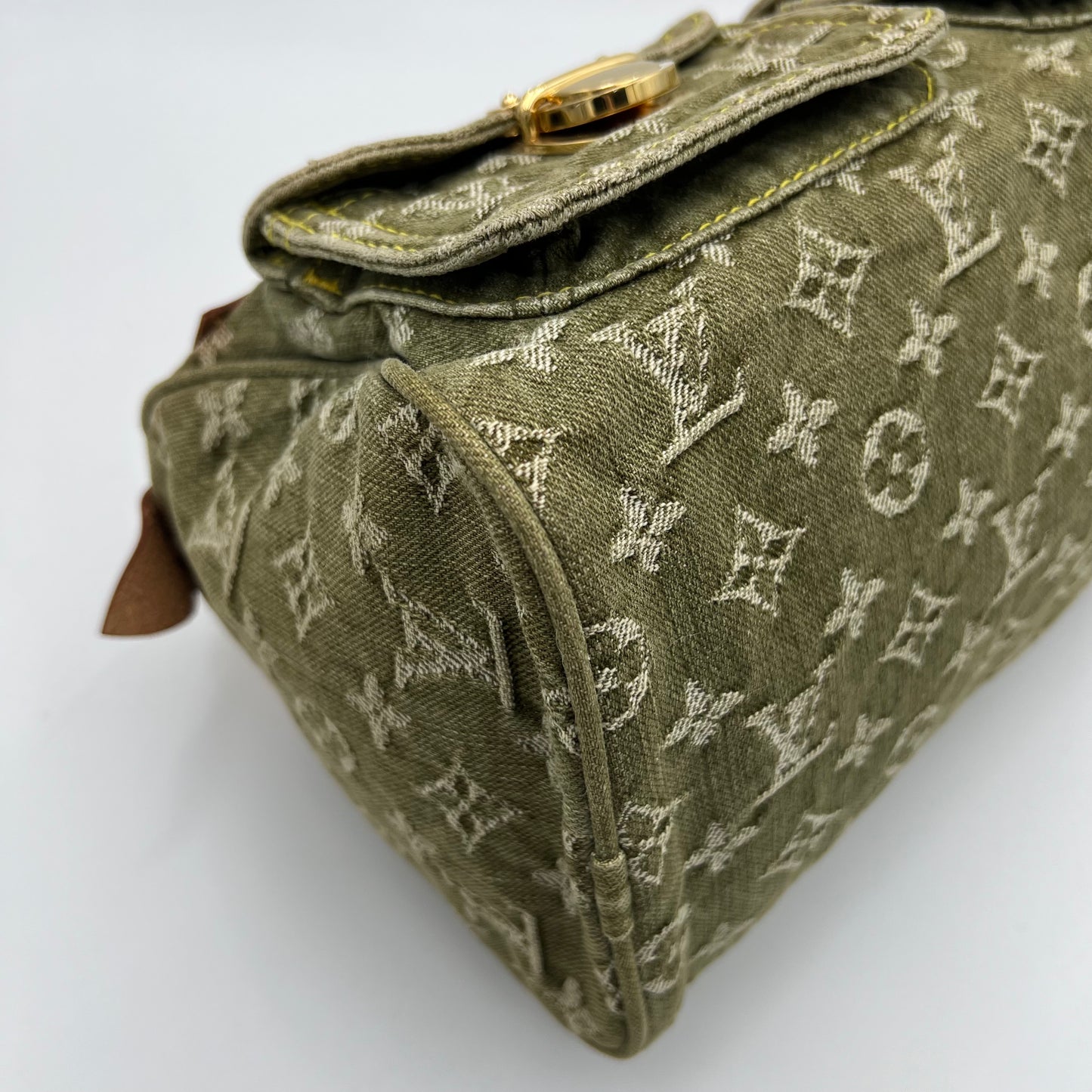 LV Green Monogram Denim Neo Speedy