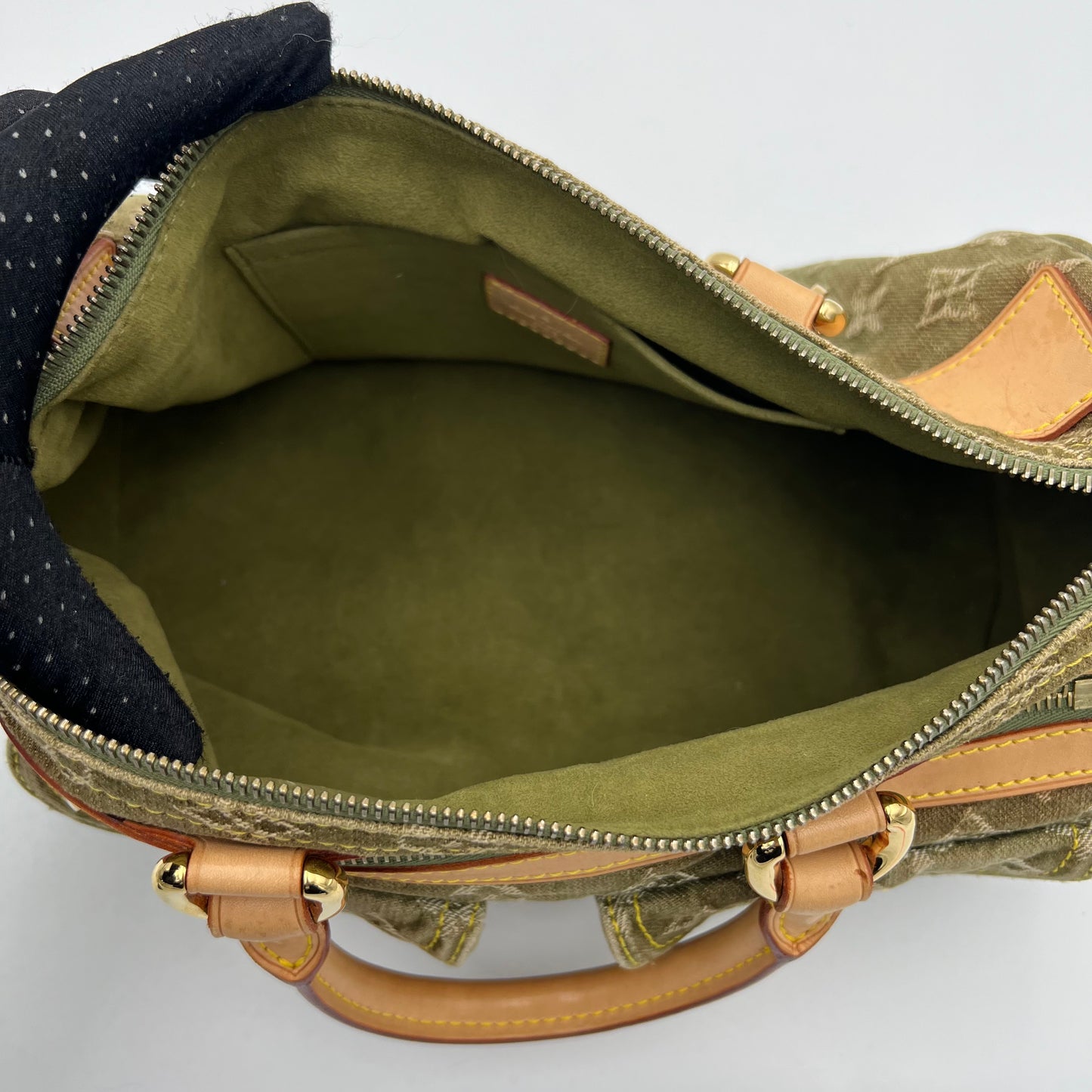 LV Green Monogram Denim Neo Speedy