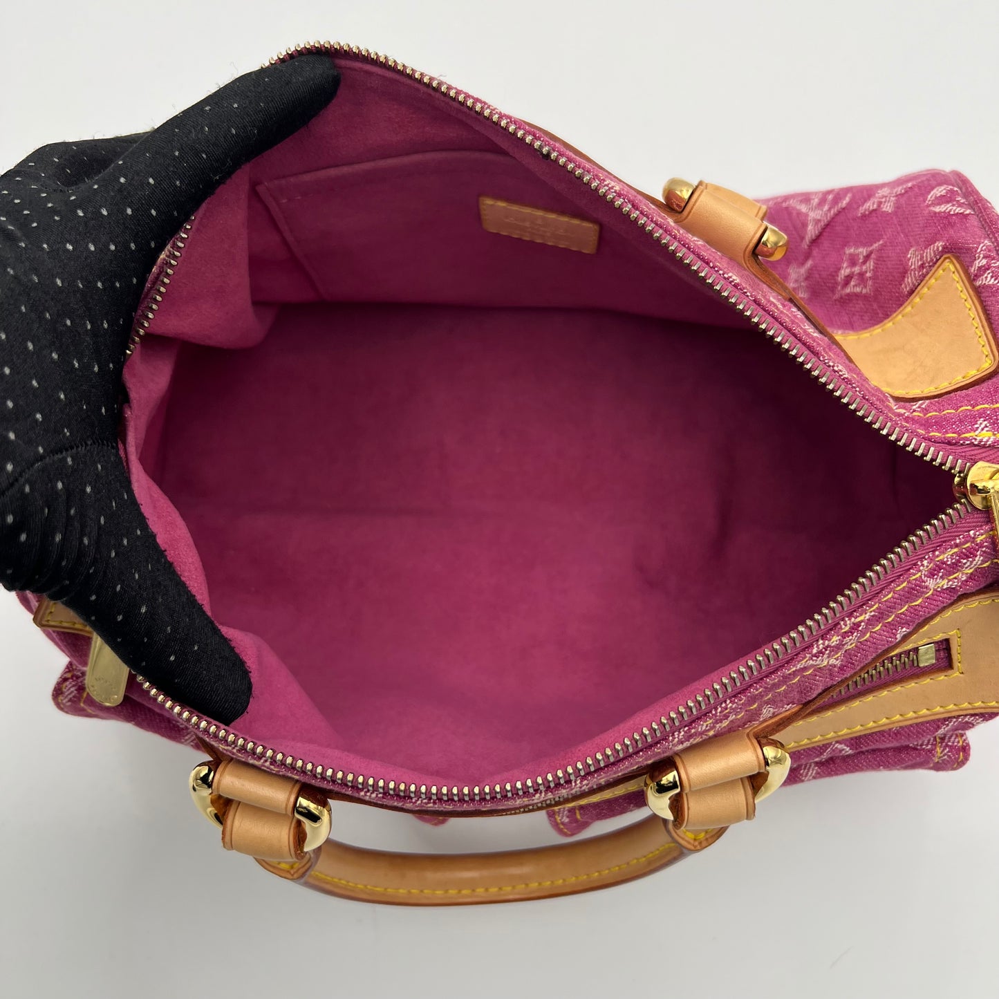 LV Pink Monogram Denim Neo Speedy