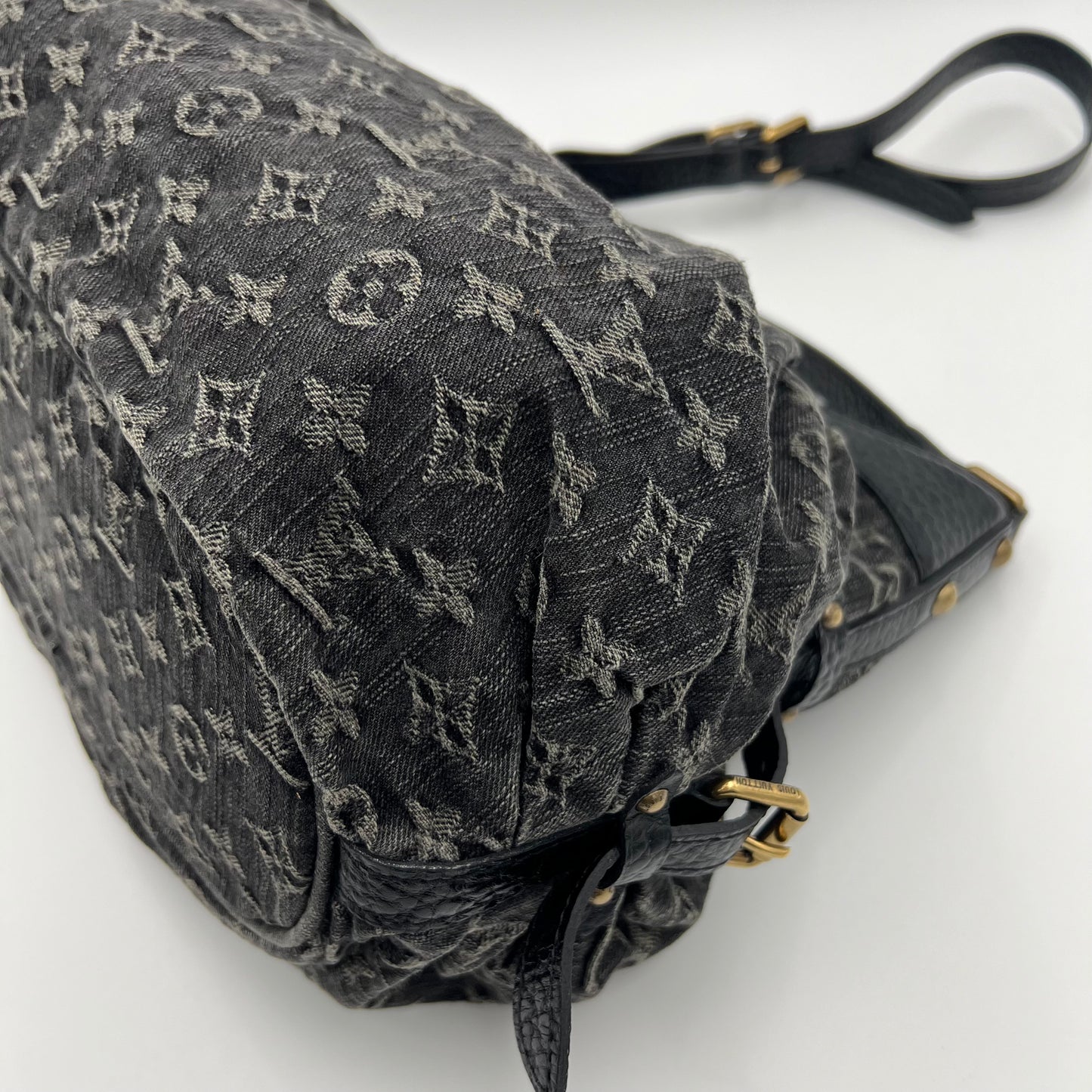 LV Black Monogram Denim Mahina