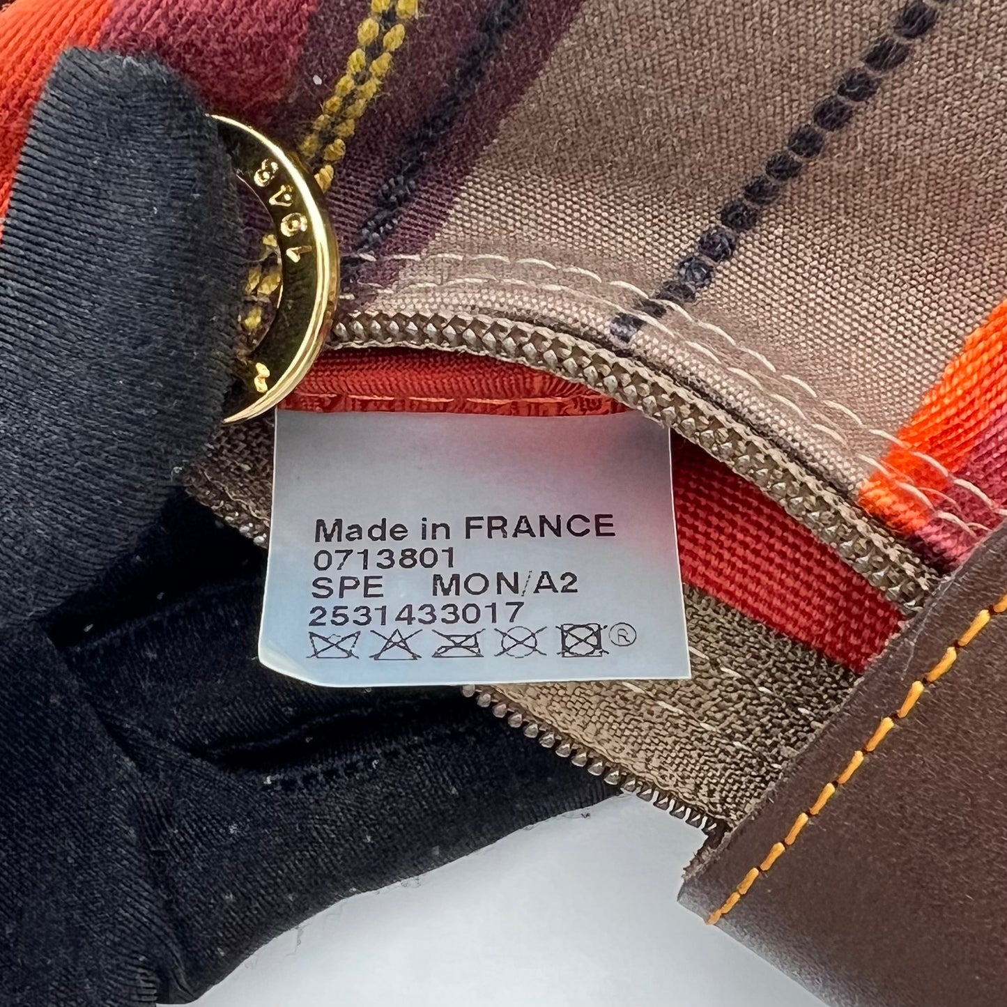 Longchamp Multicolor Striped Le Pliage Shoulder Bag
