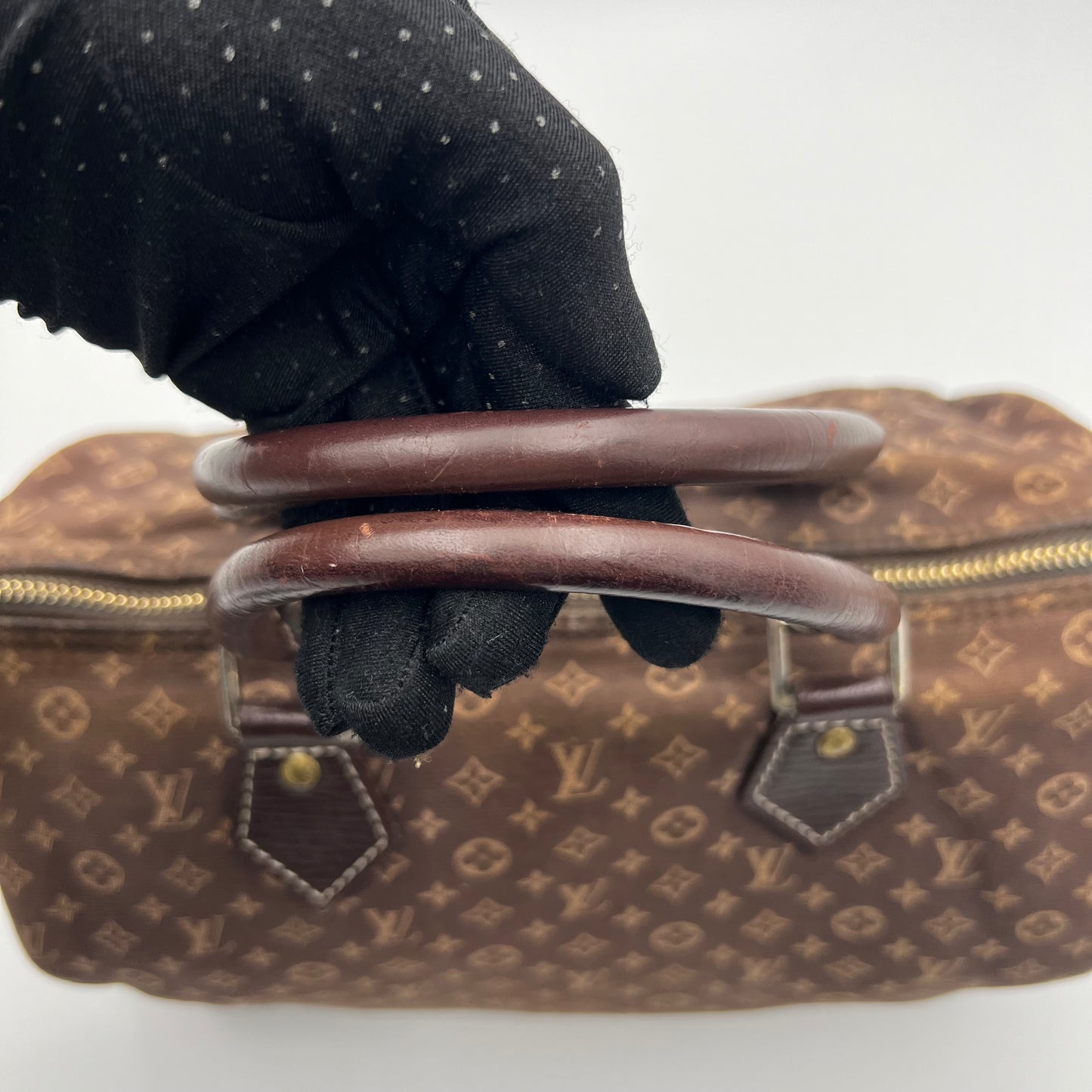 LV Brown Mini Lin Speedy 30
