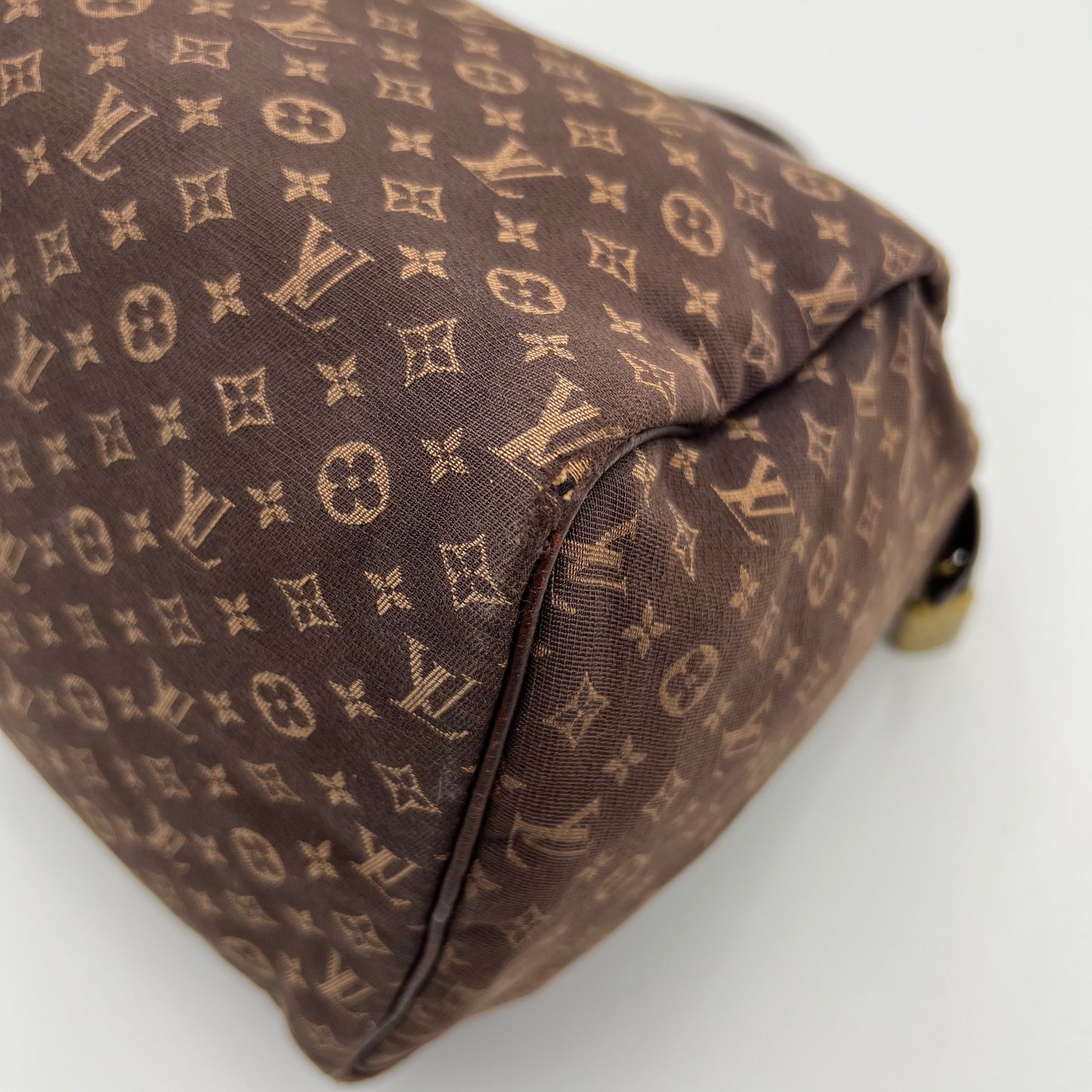 LV Brown Mini Lin Speedy 30