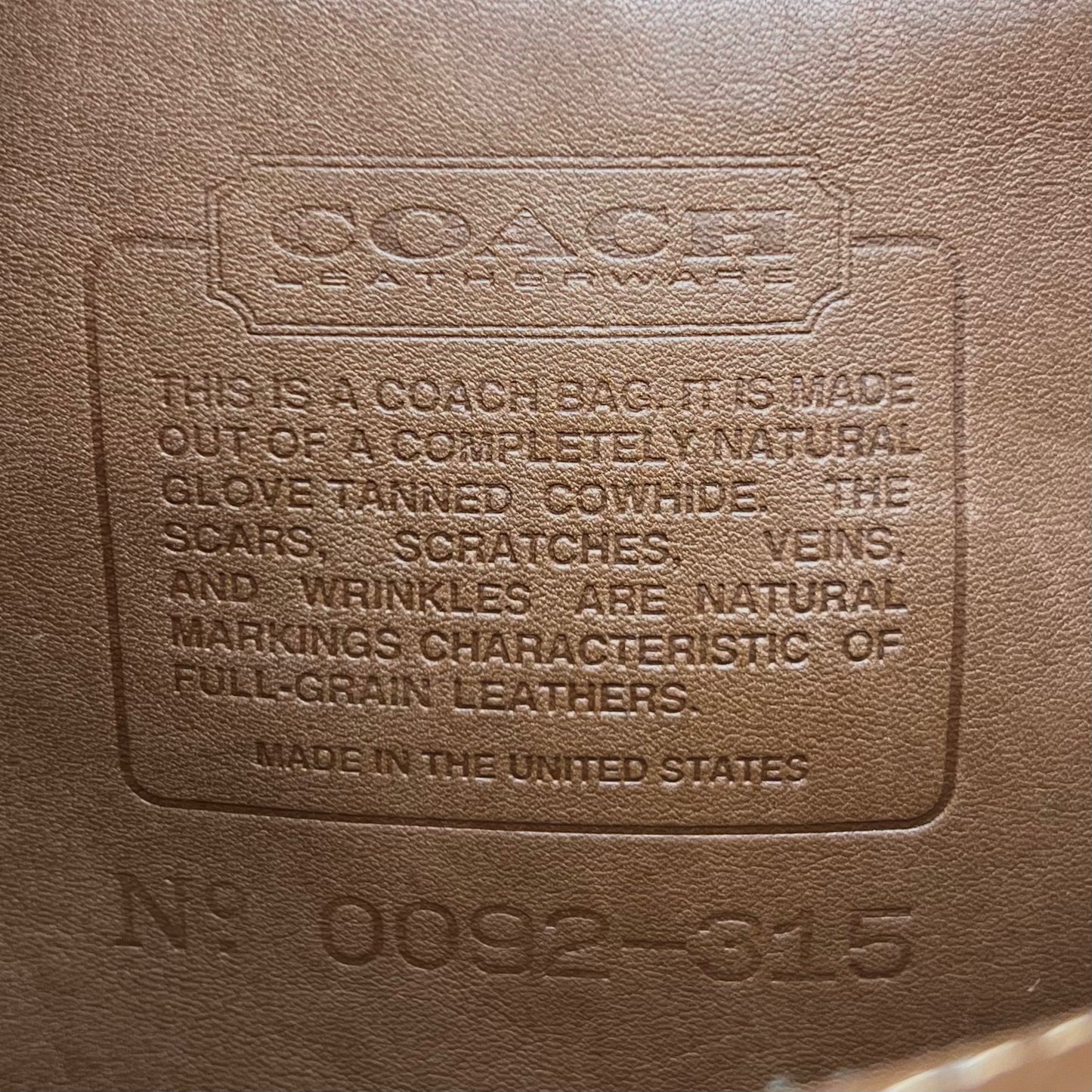 Coach British Tan Leather 4107 Soho Mini Crossbody