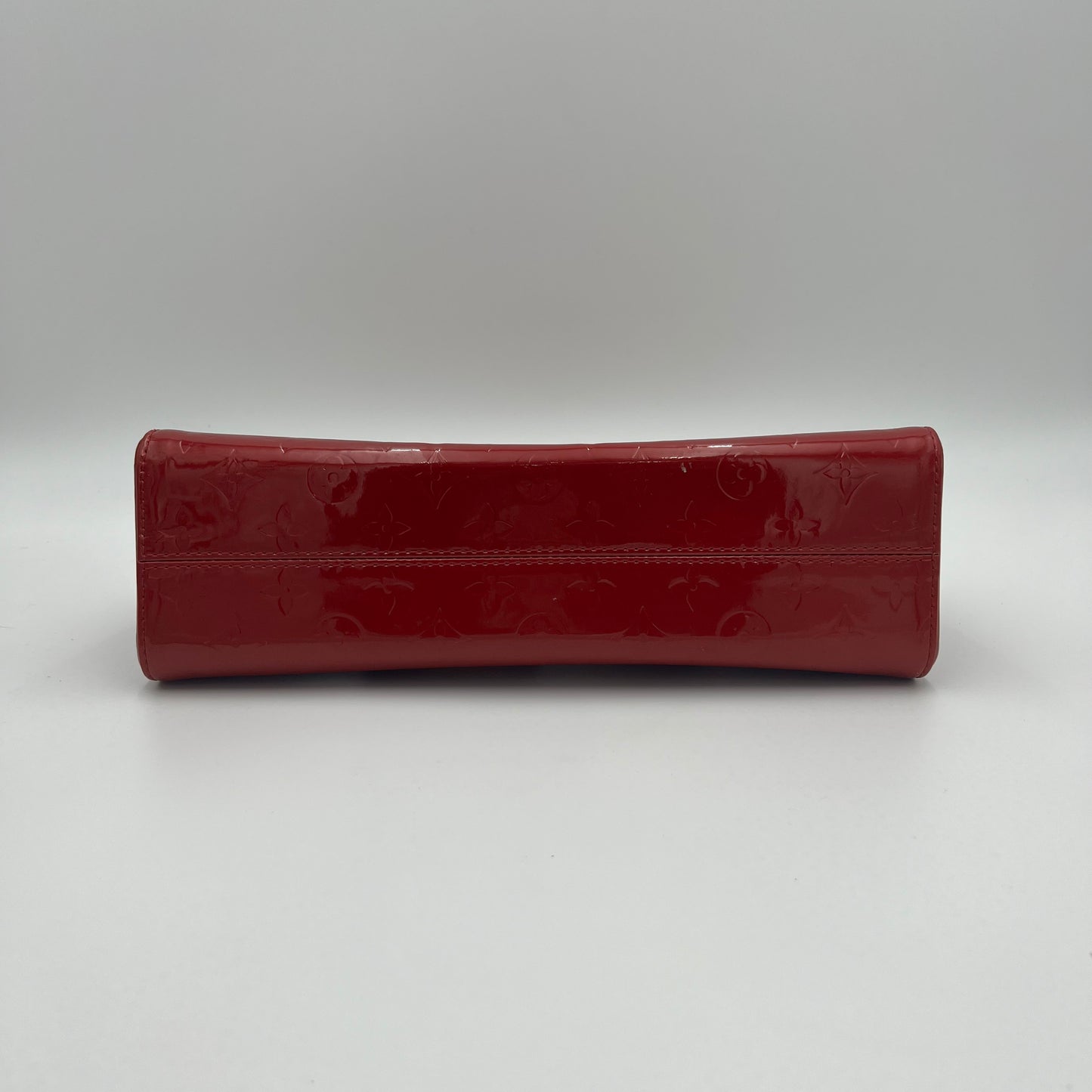 LV Red Monogram Vernis Roxbury Drive Handbag