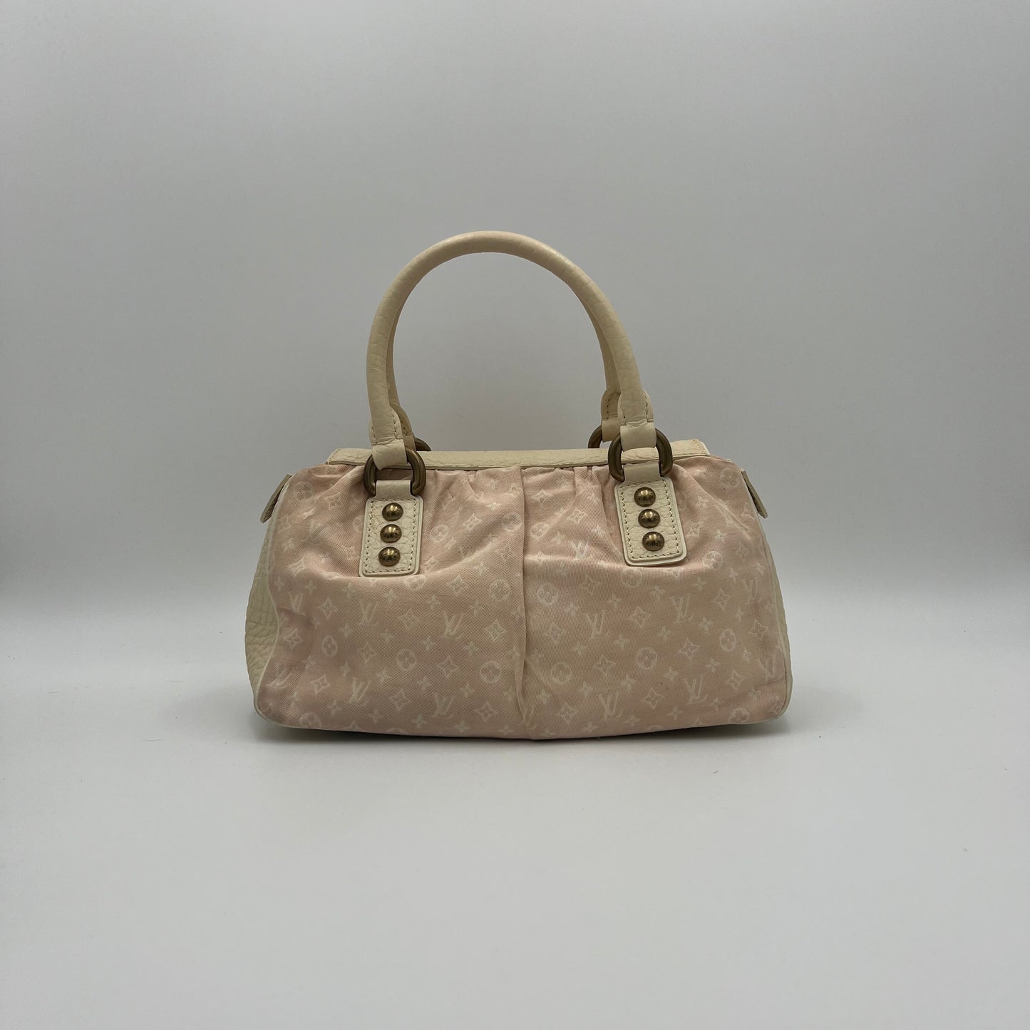 LV Rose Monogram Mini Lin Trapeze Handbag PM