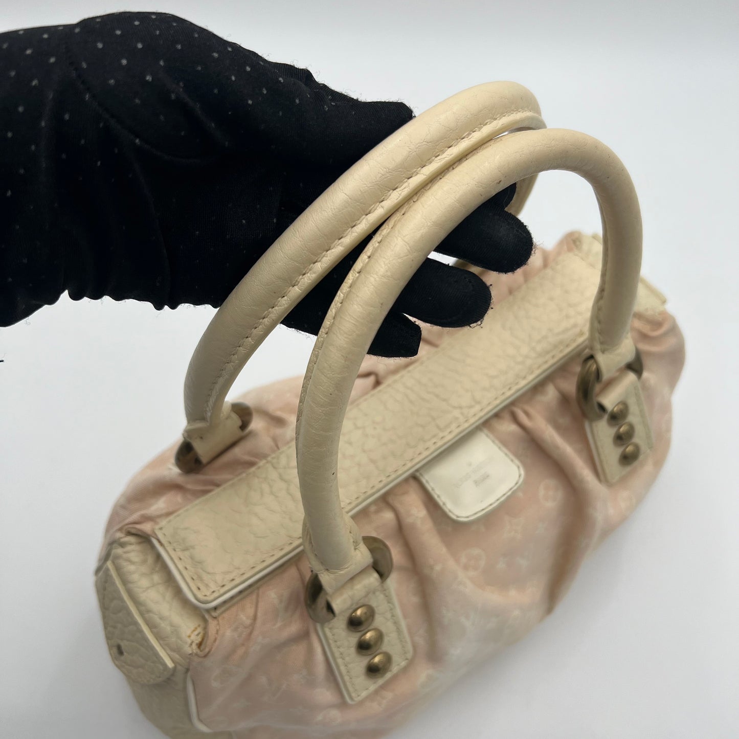 LV Rose Monogram Mini Lin Trapeze Handbag PM