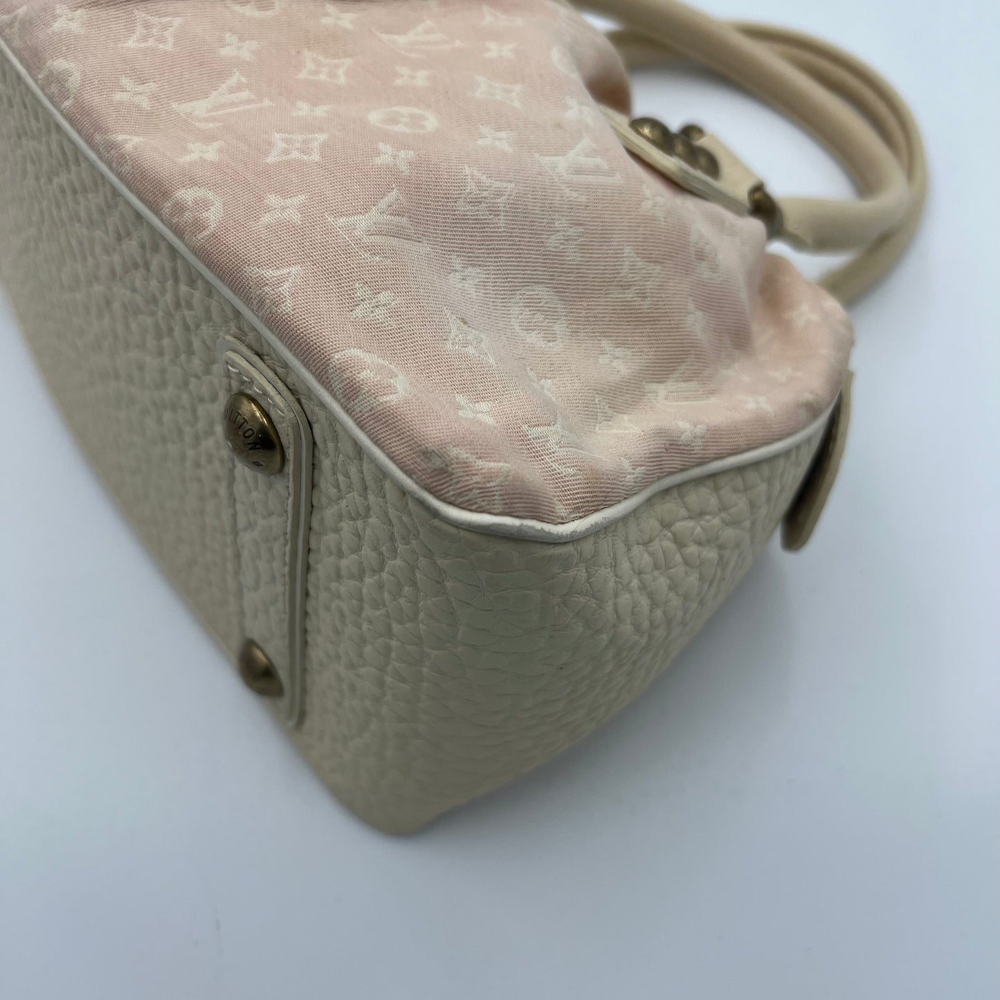 LV Rose Monogram Mini Lin Trapeze Handbag PM