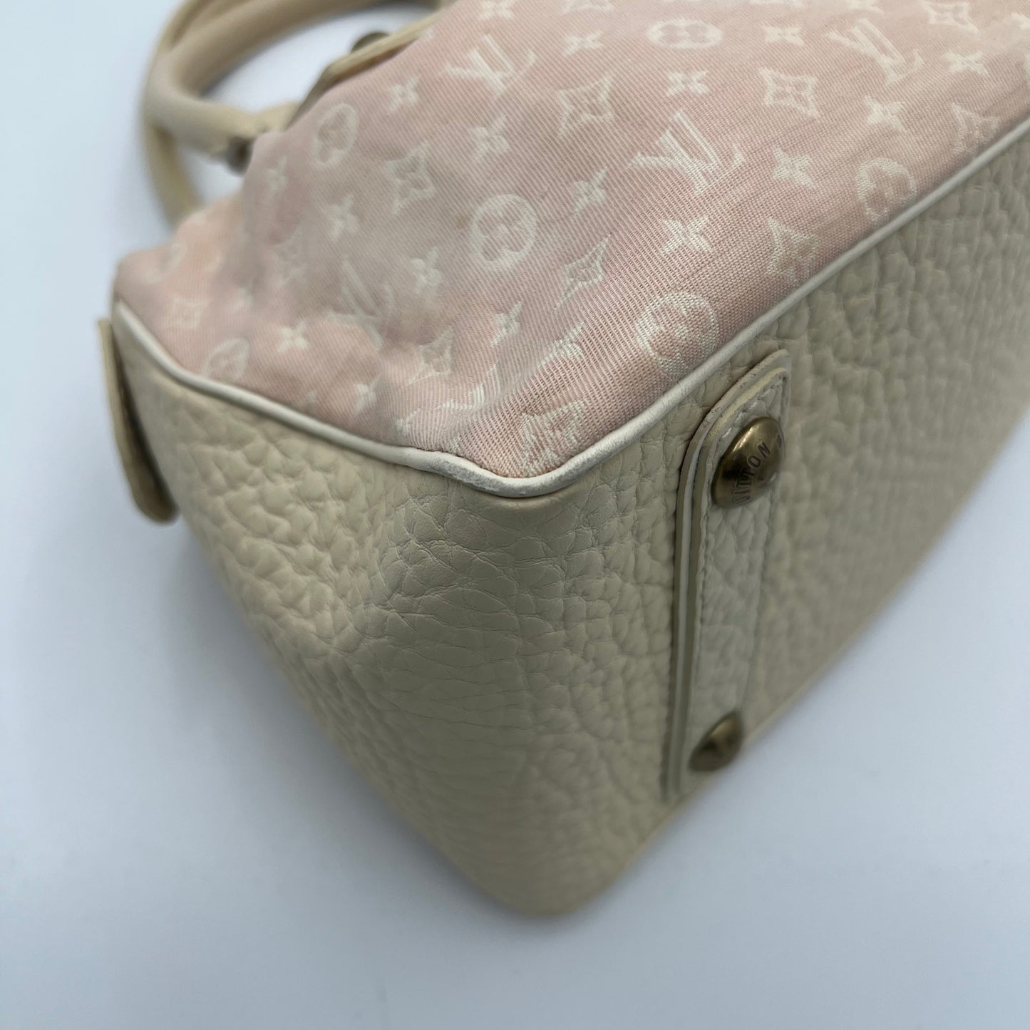 LV Rose Monogram Mini Lin Trapeze Handbag PM