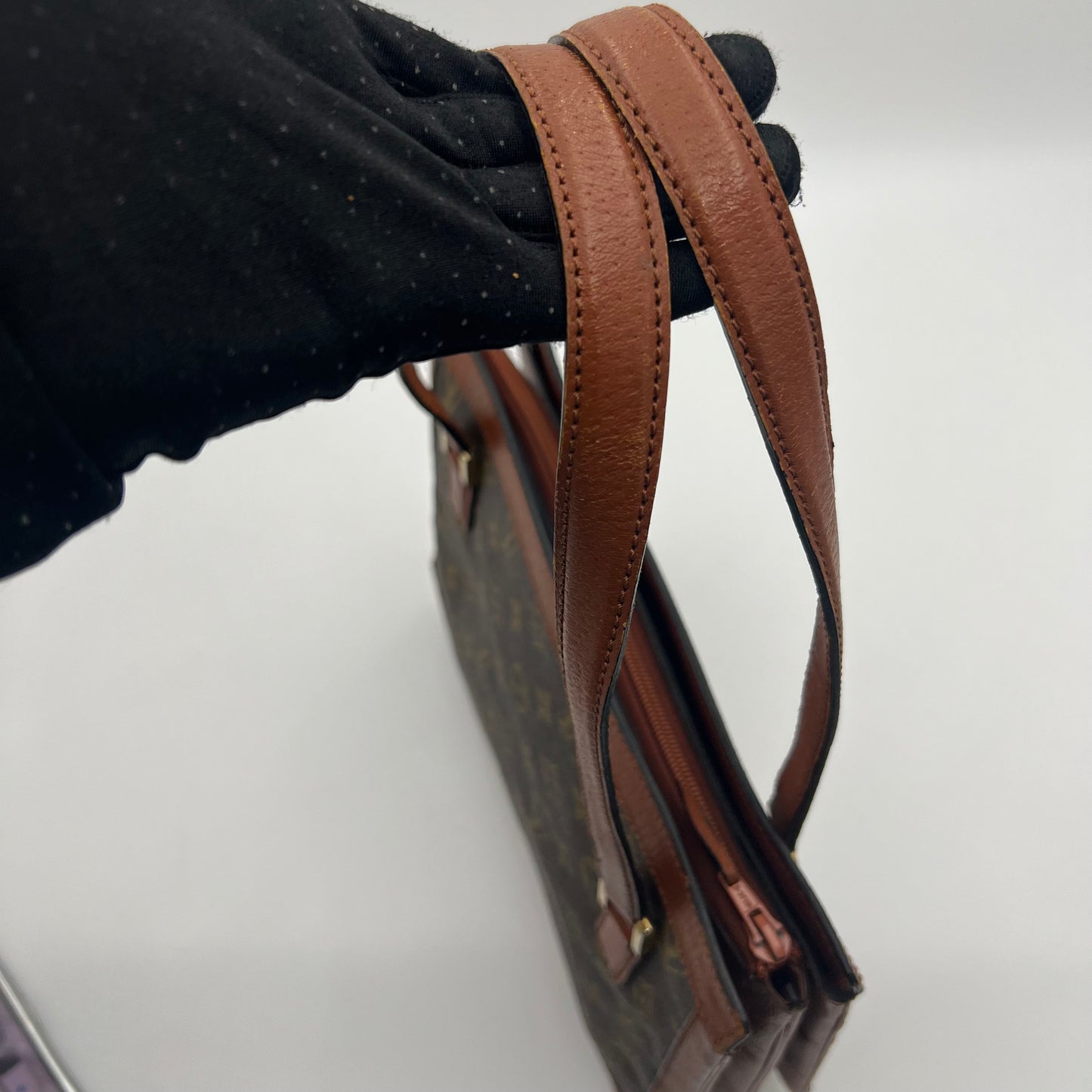 LV Vintage Monogram Sac Bavore 3 Poches Mini Tote Bavolet