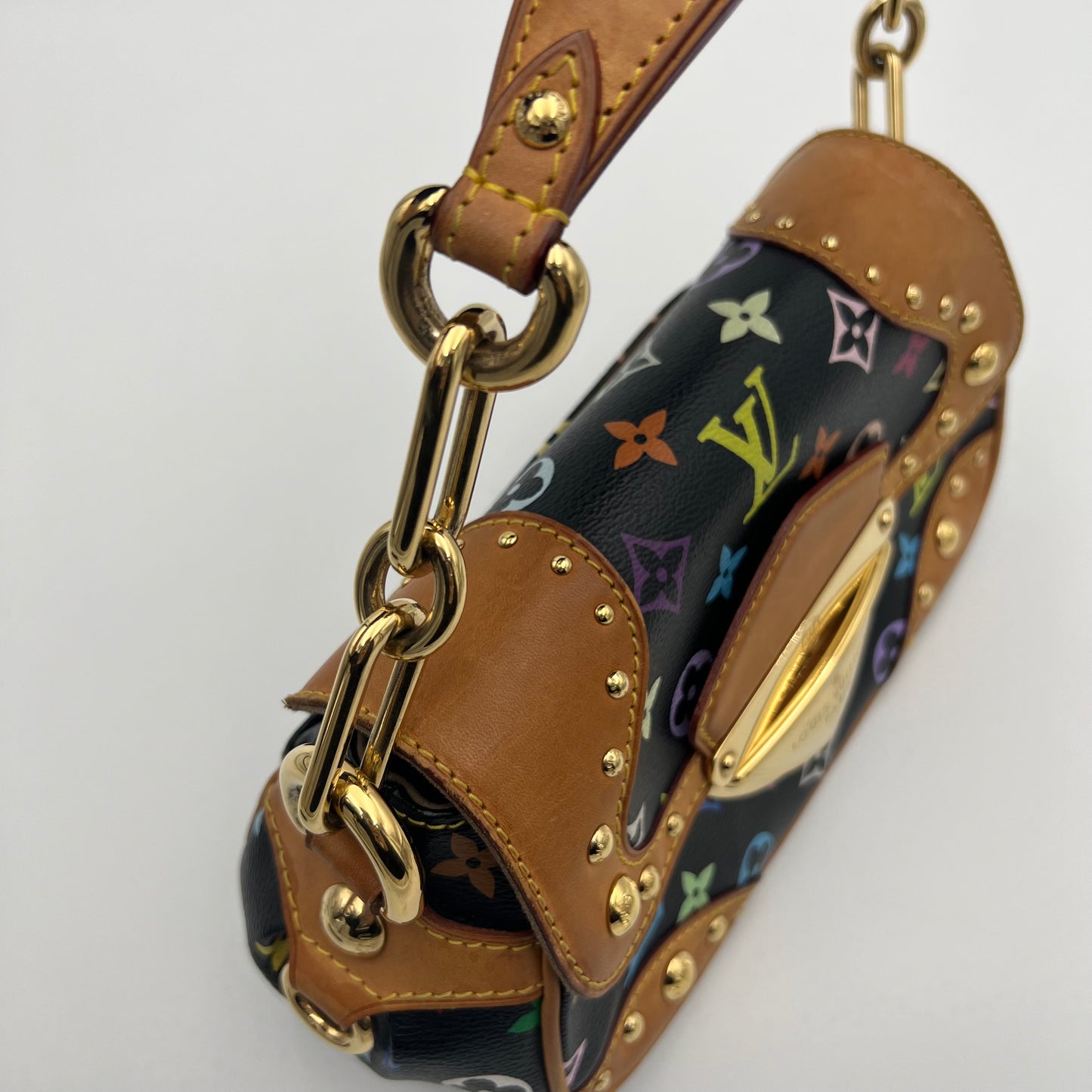 LV Black Multicolor Marilyn Handbag