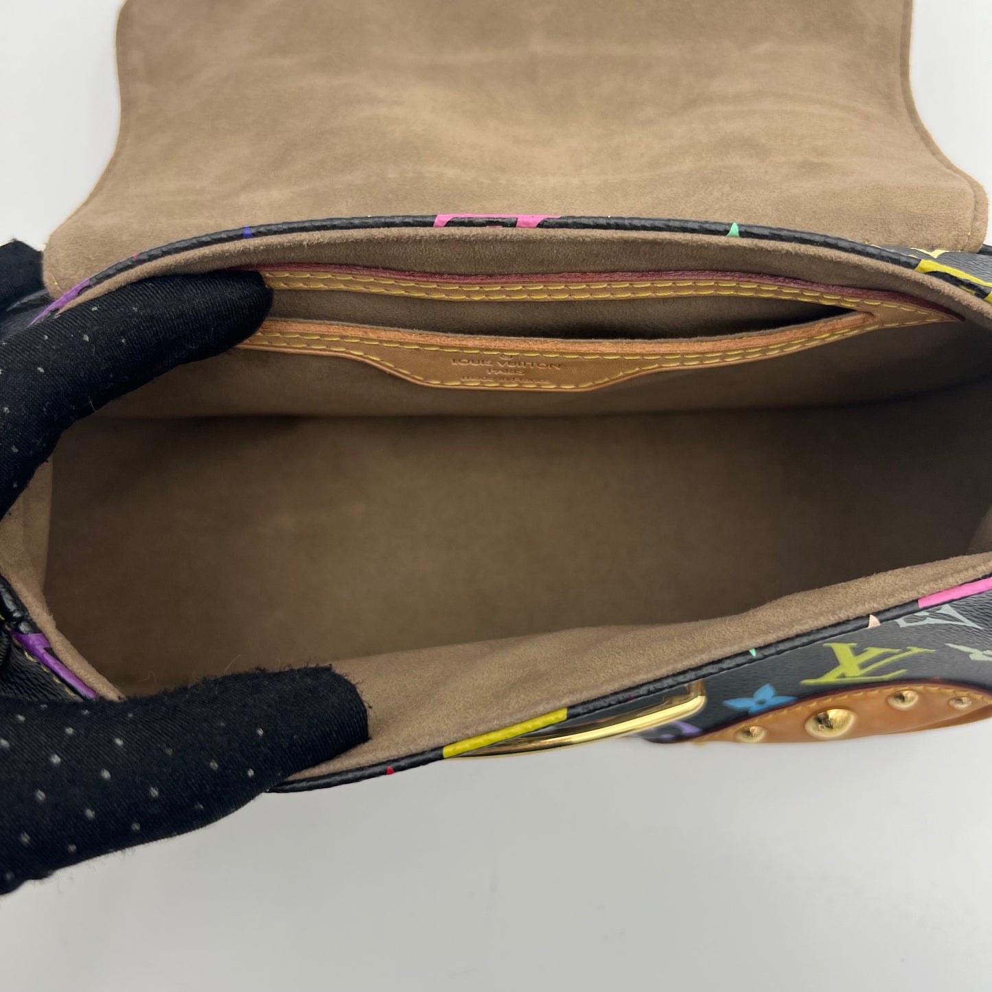 LV Black Multicolor Marilyn Handbag