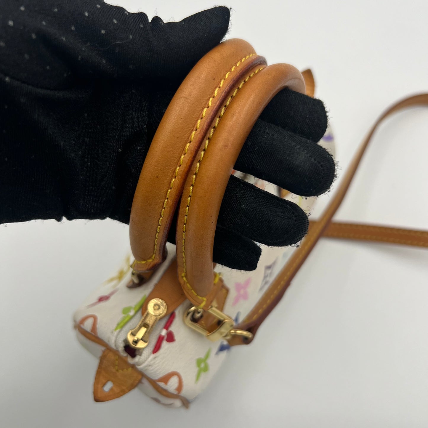 LV Takashi Murakami White Multicolor Mini Speedy