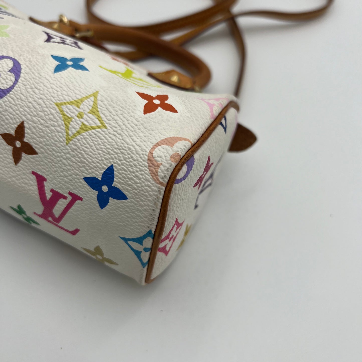 LV Takashi Murakami White Multicolor Mini Speedy